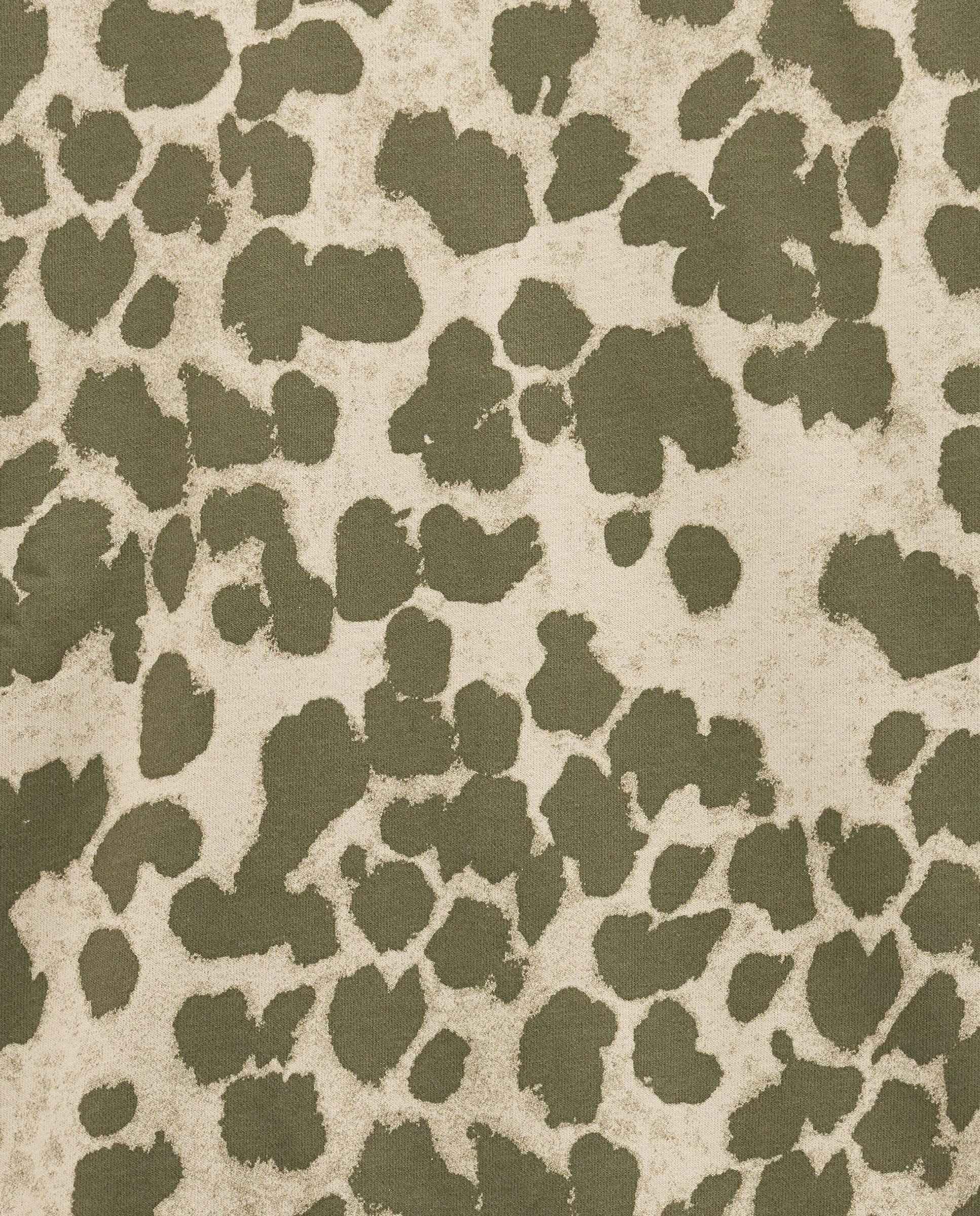 Sudadera de mujer sin capucha con estampado animal print - Parfois - Camel Camel-5