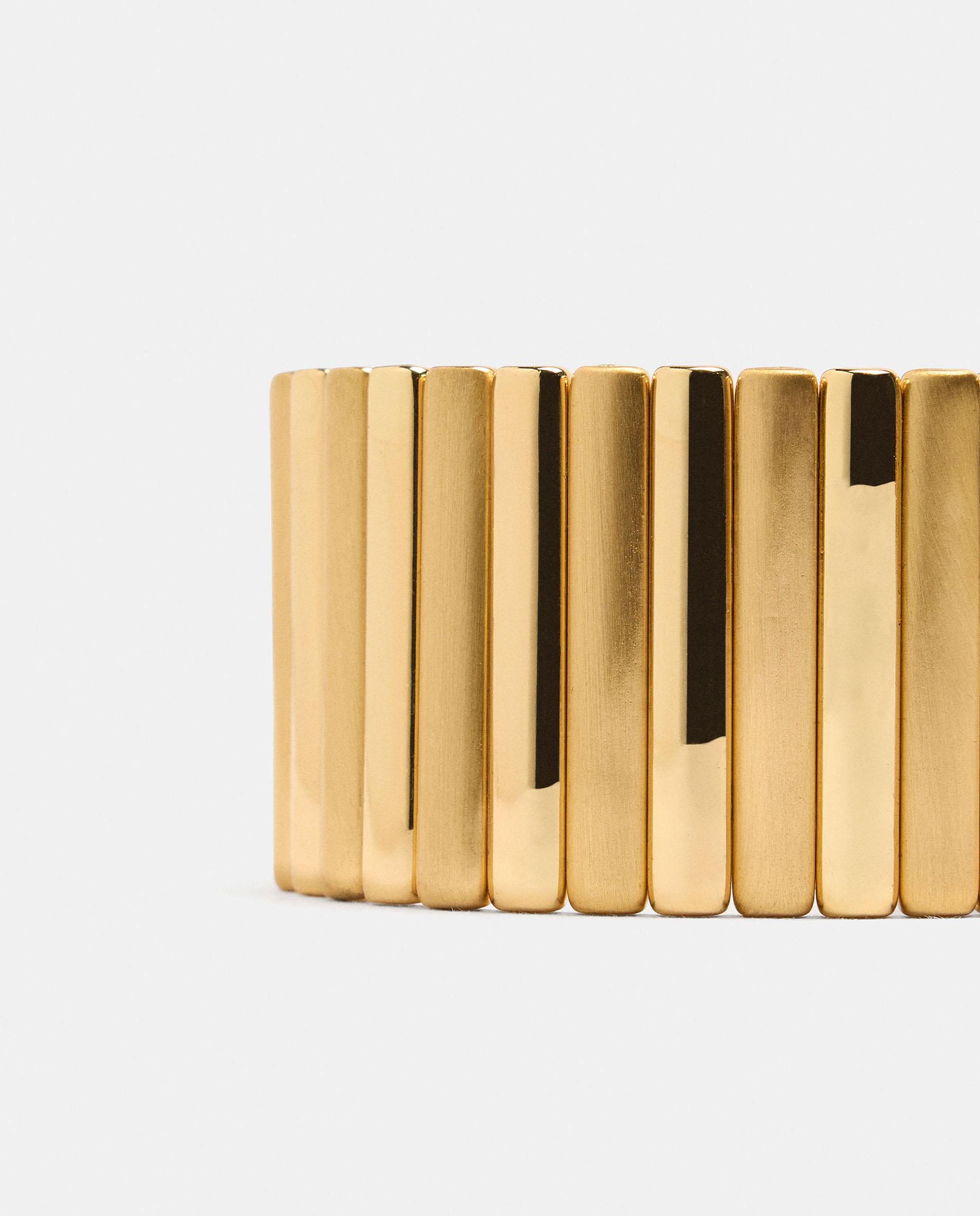 Imagen 2 de Brazalete segmentado en liso - Parfois - Dorado Dorado