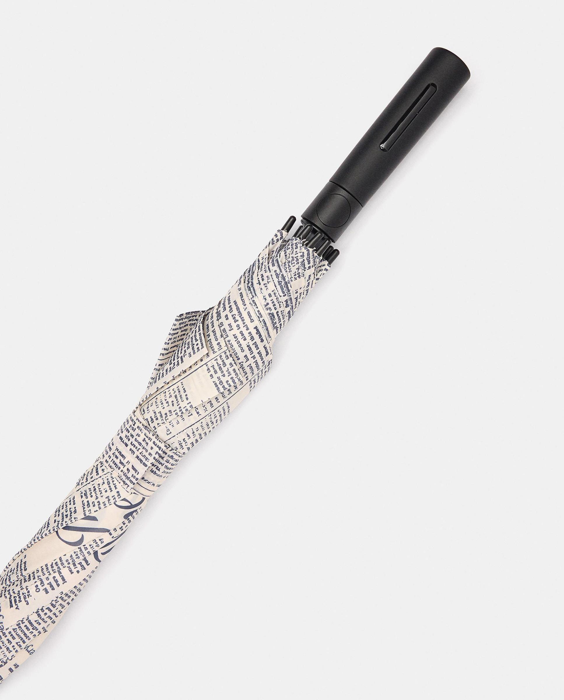 Paraguas automático con estampado de periódico - Parfois - Crudo Crudo-2