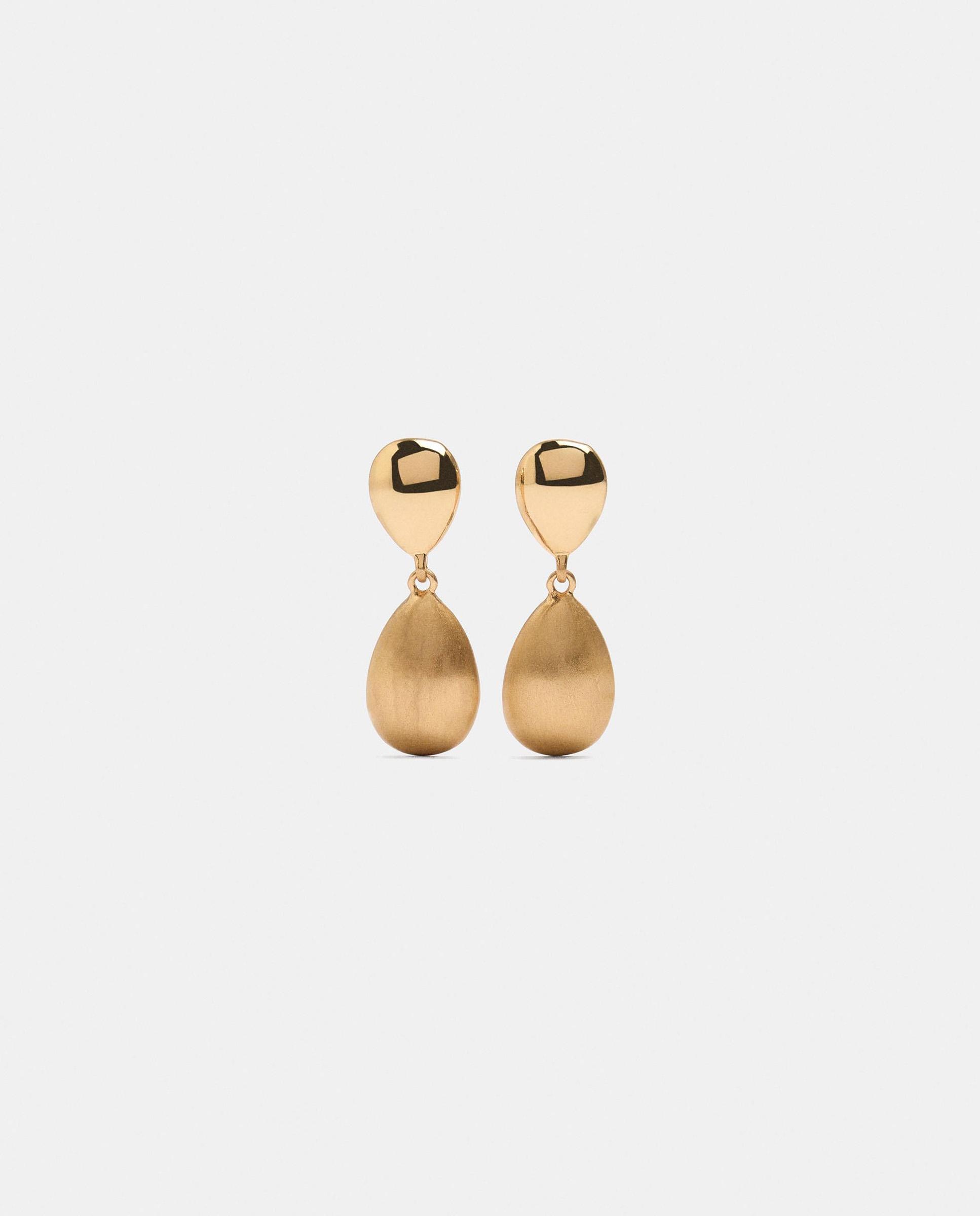 Pendientes con abalorio decorativo en liso - Parfois - Dorado Dorado-1