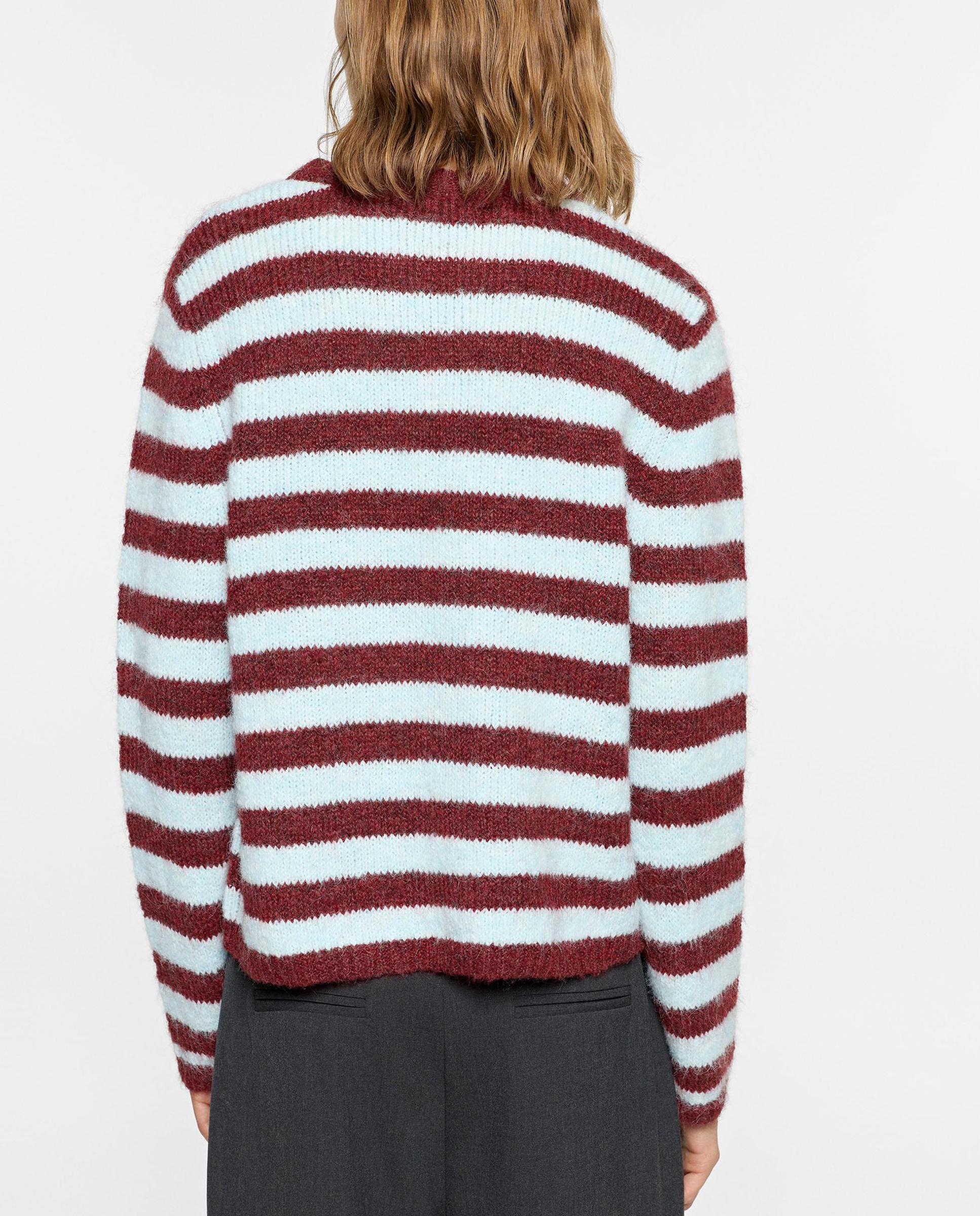 Imagen 3 de Jersey de mujer de punto con estampado de rayas - Parfois - Burdeos Burdeos