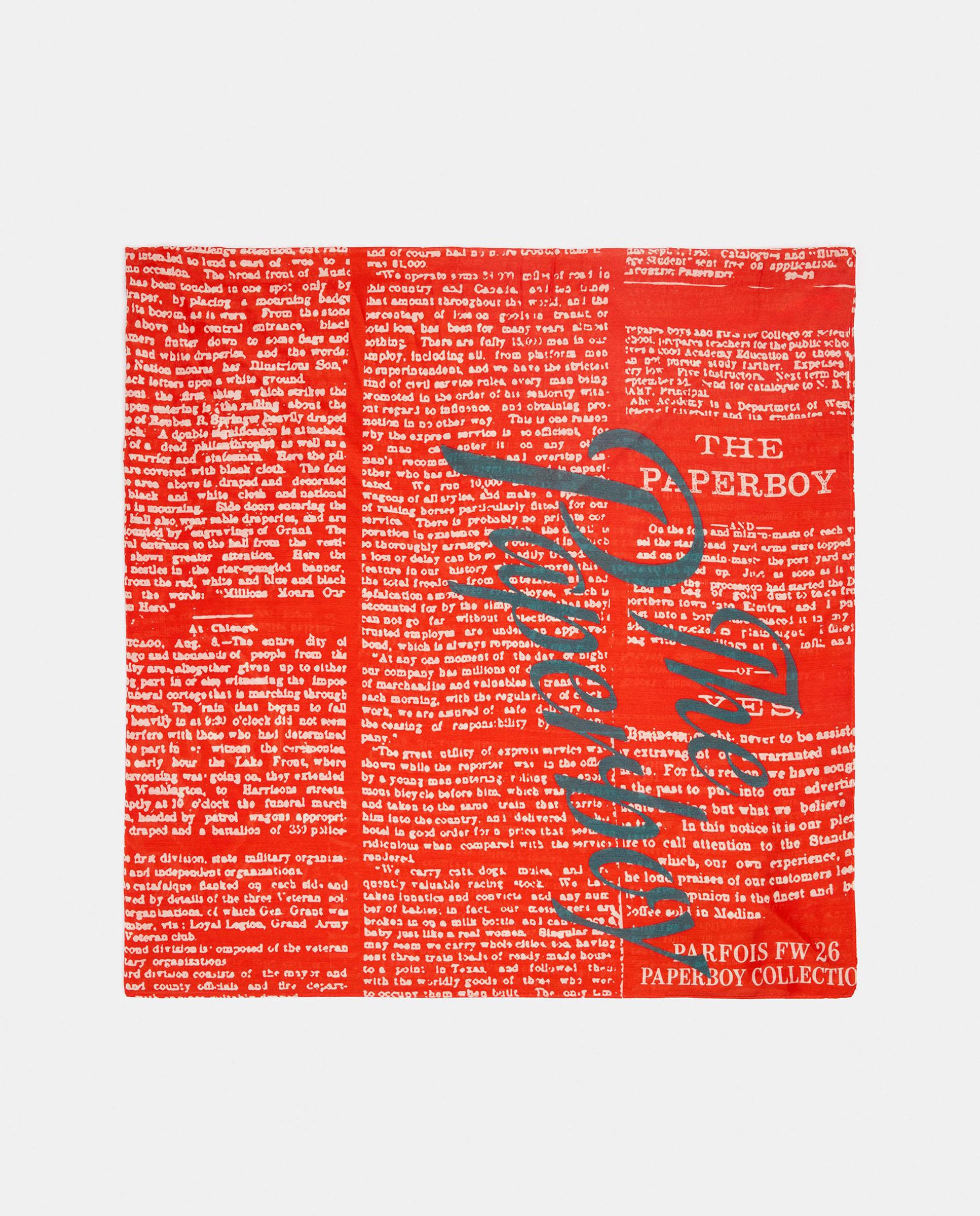 Pañuelo cuadrado con lettering - Parfois - Rojo Rojo-1