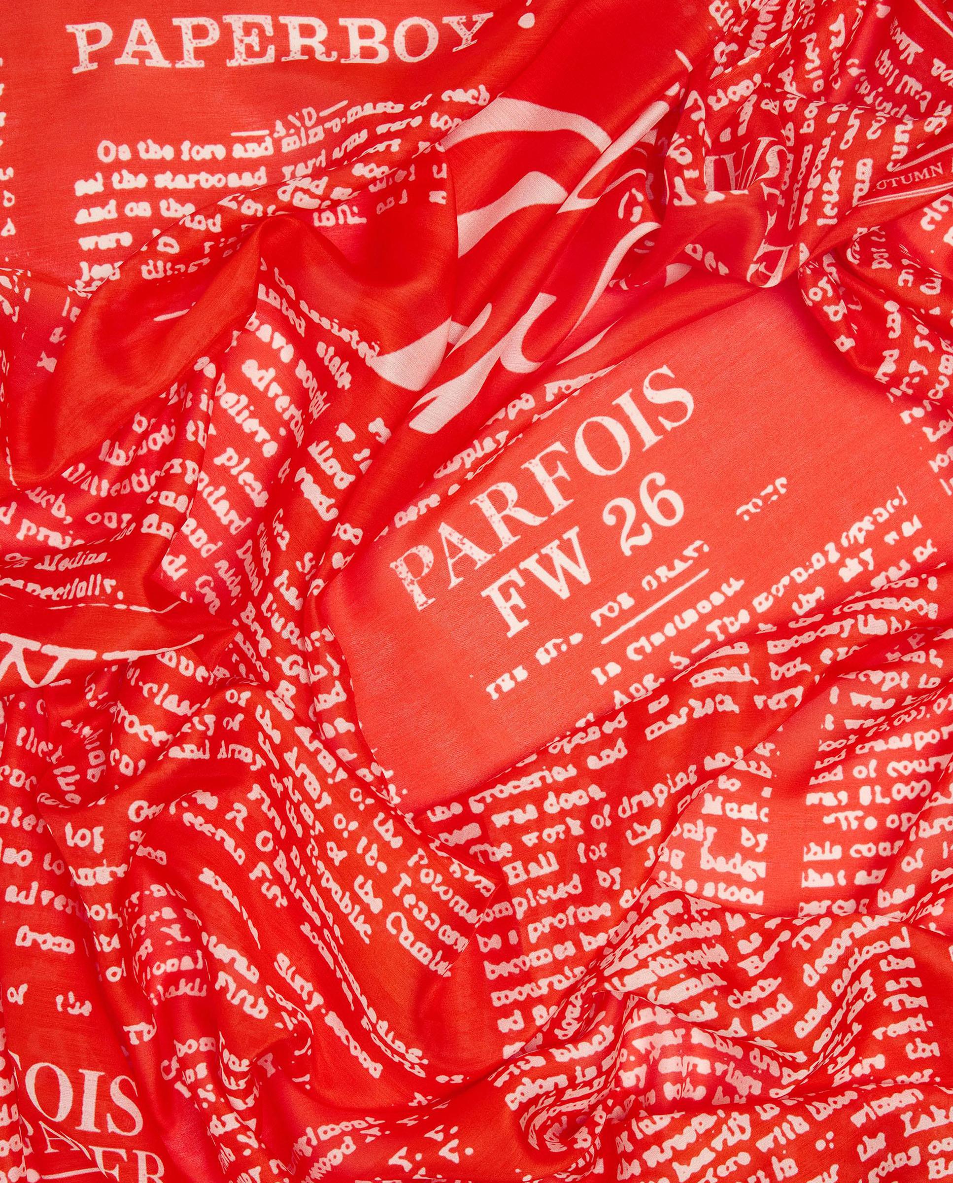 Pañuelo cuadrado con lettering - Parfois - Rojo Rojo-3