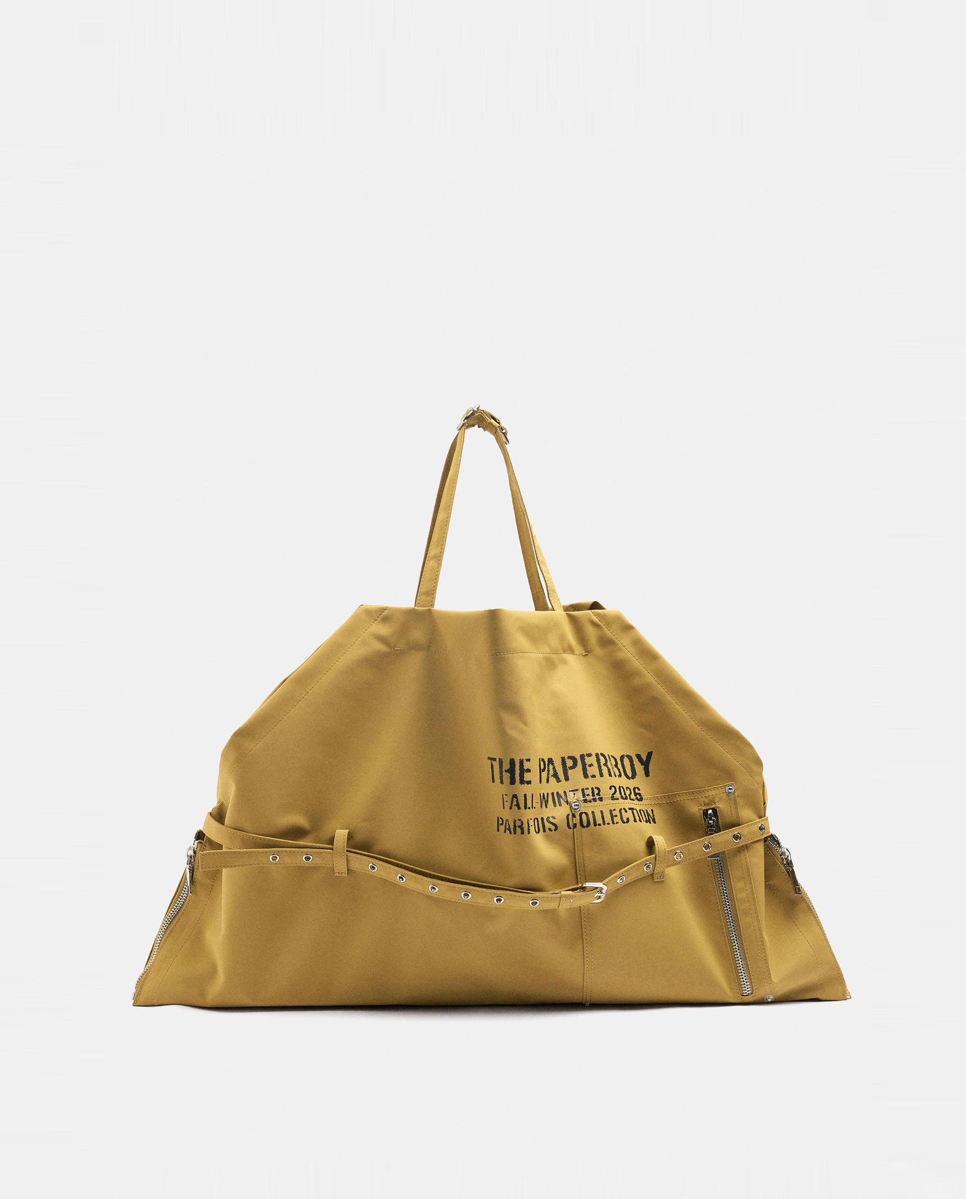 Bolso de hombro grande con cierre de cremallera convertible a mandil - Parfois - Amarillo Amarillo-1
