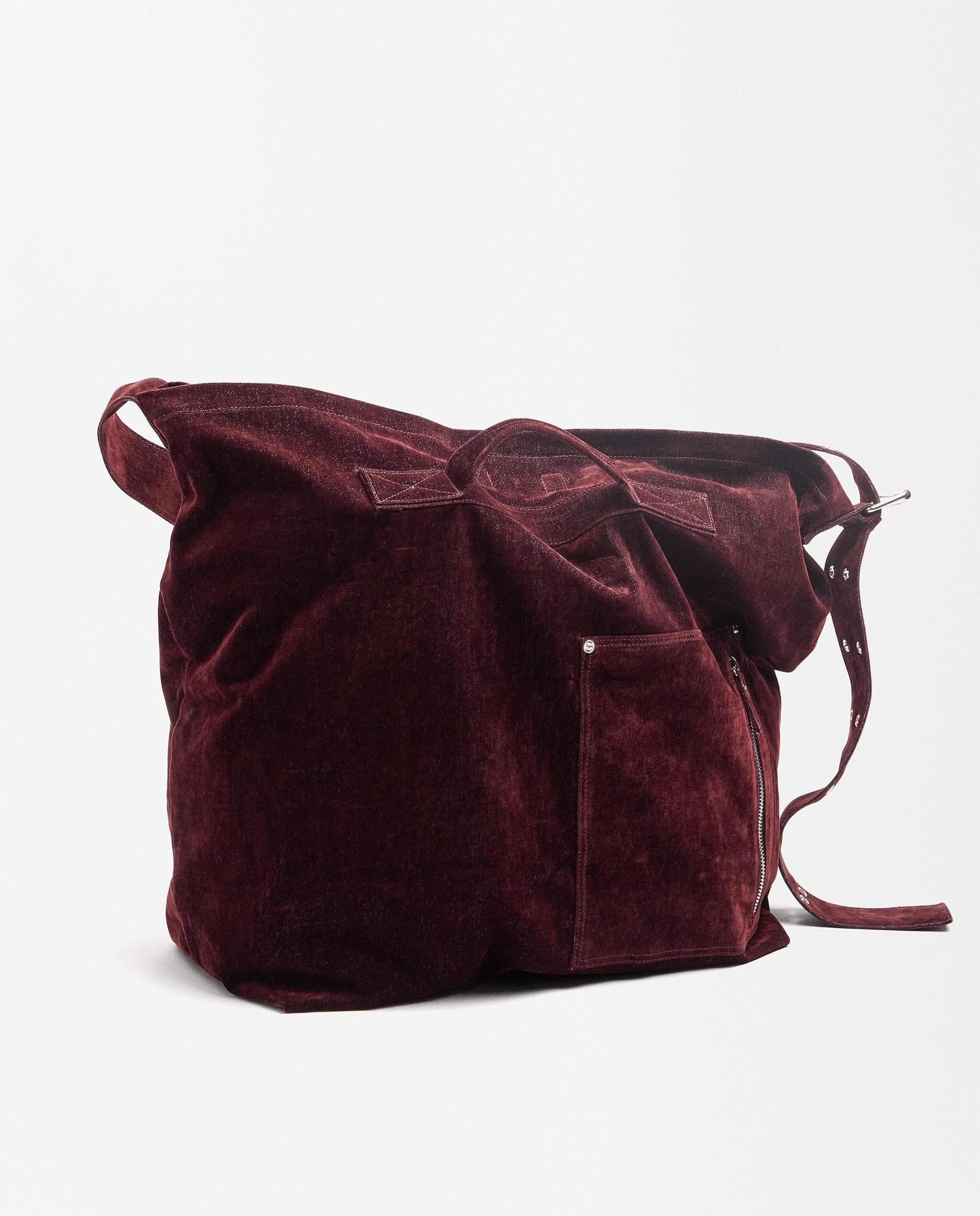Bolso de hombro con tachuelas decorativas y cierre imantado - Parfois - Burdeos Burdeos-5