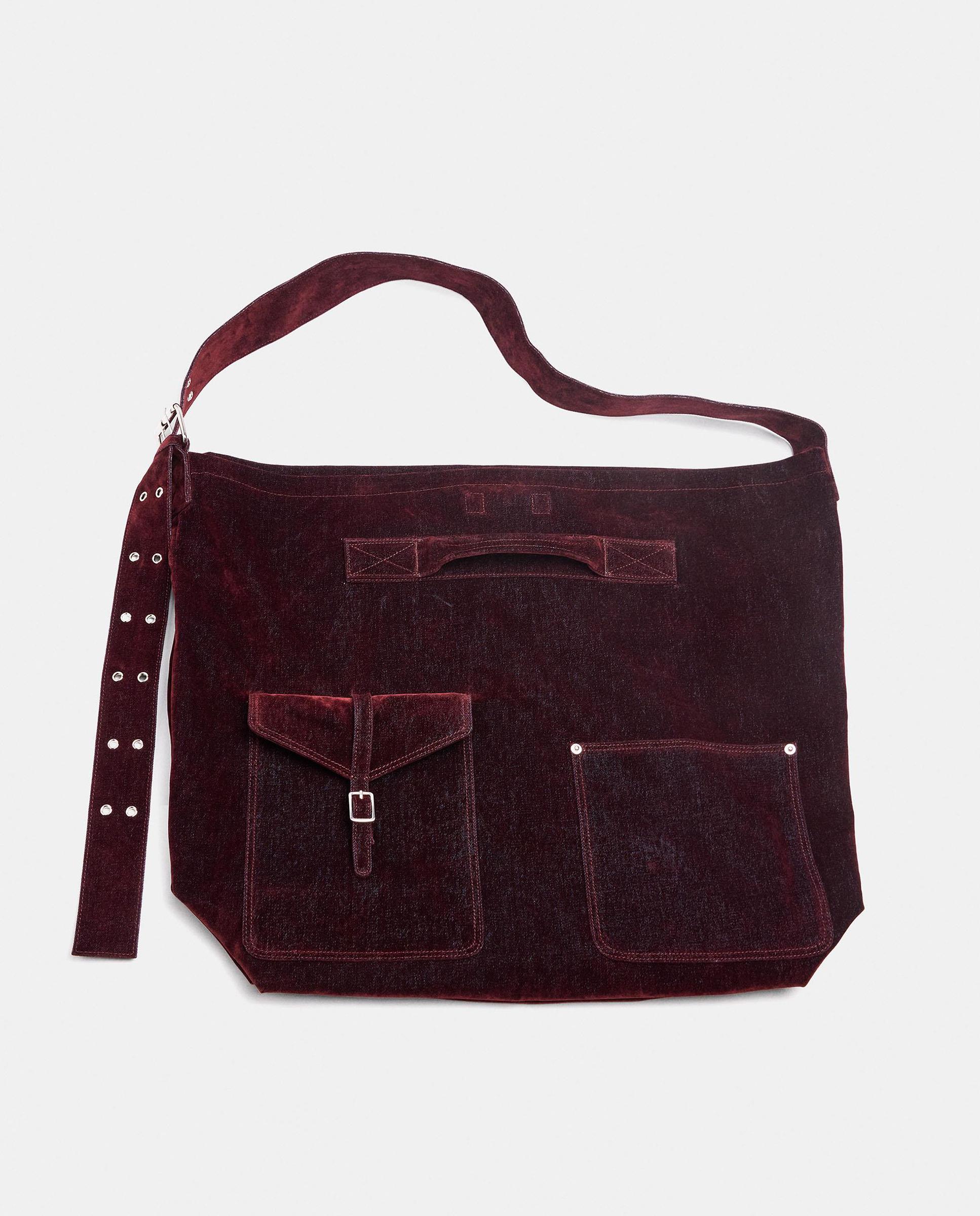 Bolso de hombro con tachuelas decorativas y cierre imantado - Parfois - Burdeos Burdeos-7