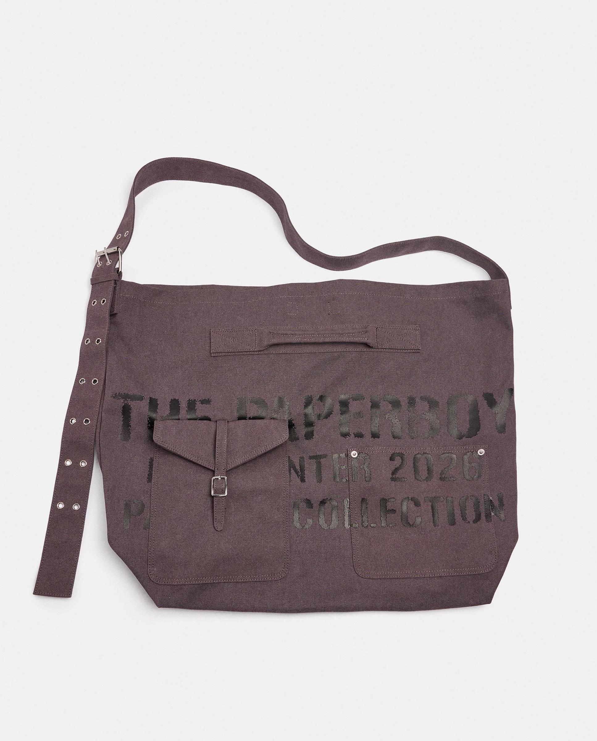 Bolso de hombro con tachuelas decorativas y cierre imantado con lettering - Parfois - Morado Morado-8