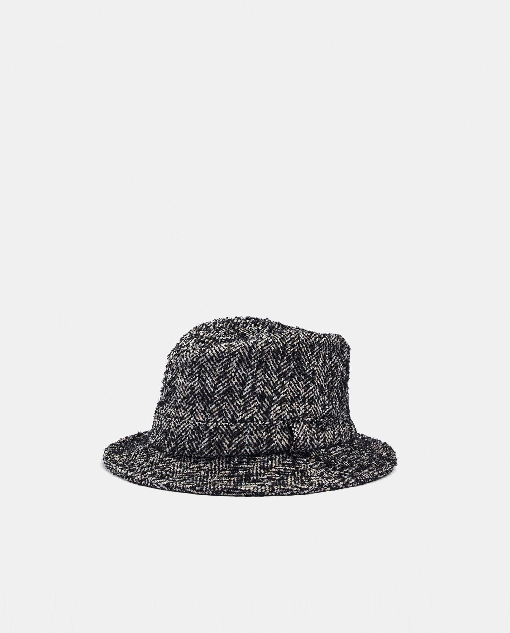 Sombrero de mujer con pespuntes y estampados - Parfois - Negro Negro-1