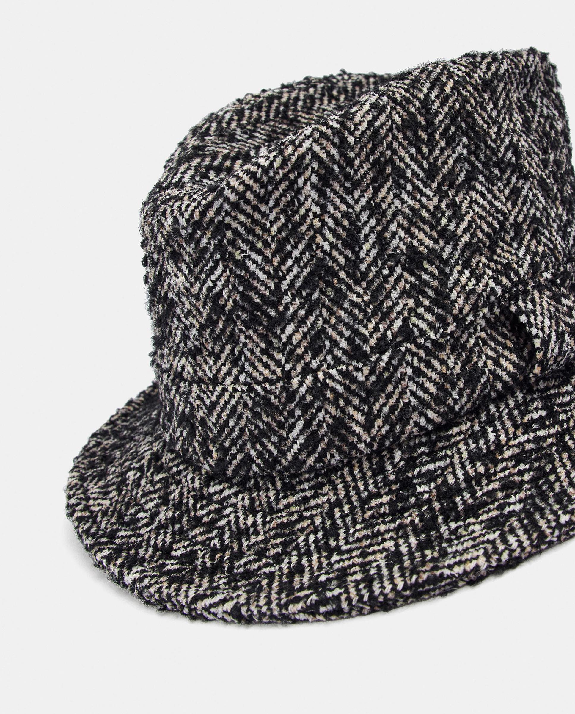 Sombrero de mujer con pespuntes y estampados - Parfois - Negro Negro-3
