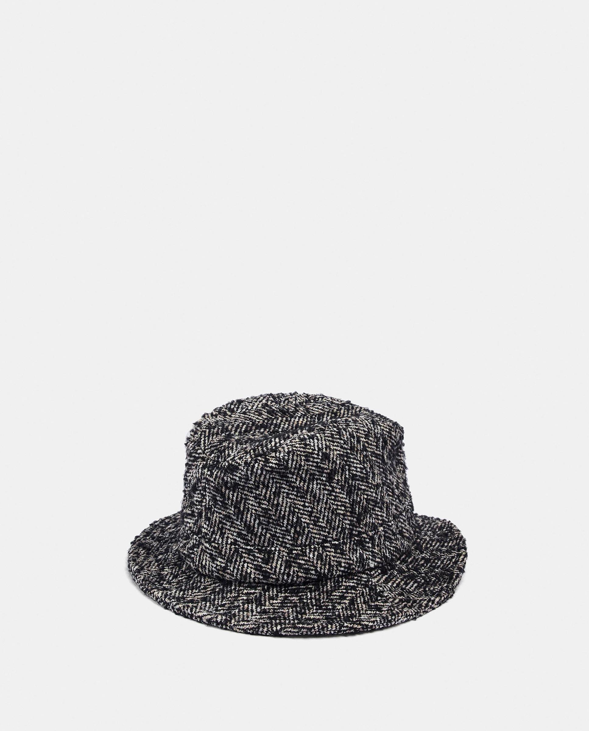 Sombrero de mujer con pespuntes y estampados - Parfois - Negro Negro-5