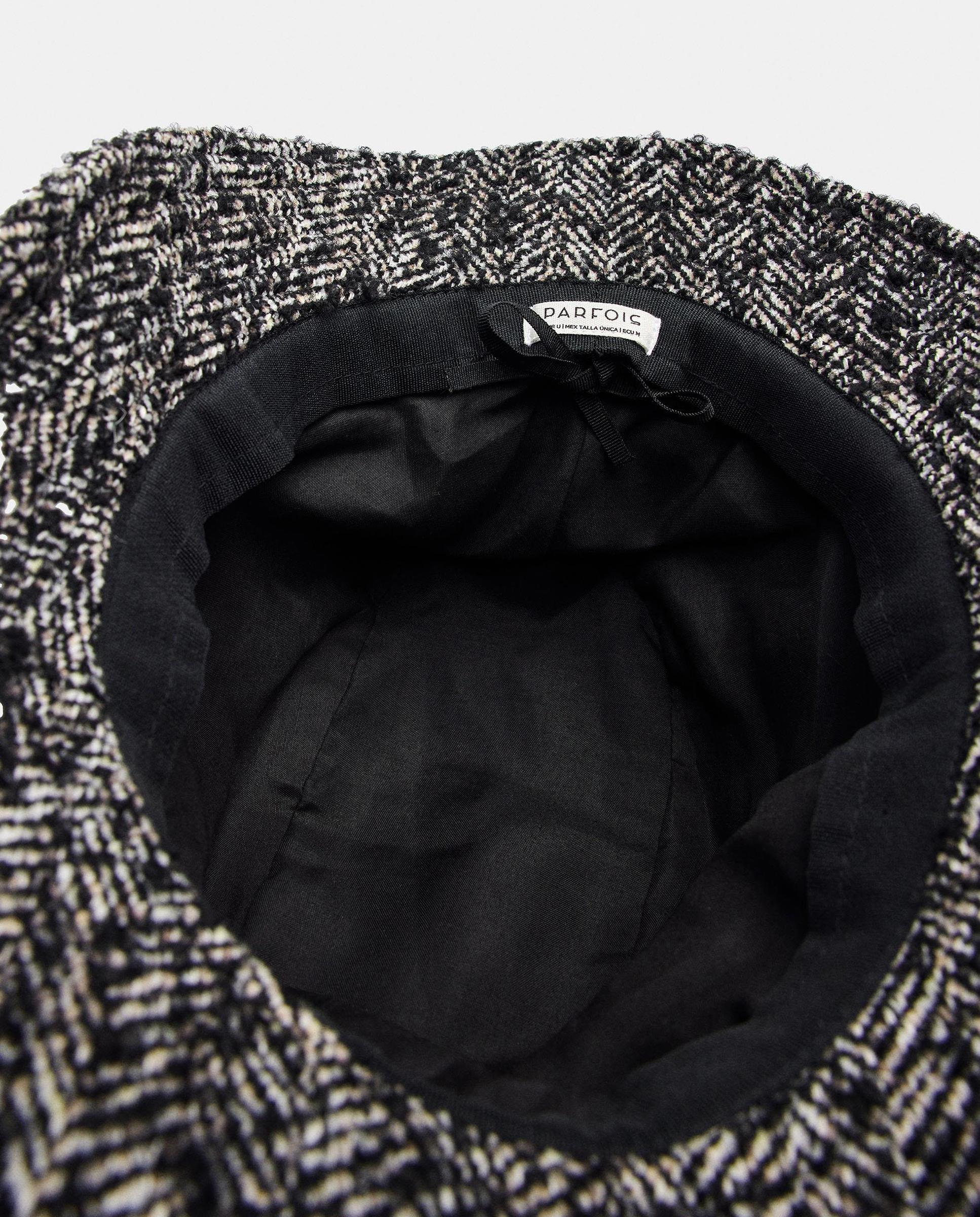 Sombrero de mujer con pespuntes y estampados - Parfois - Negro Negro-6
