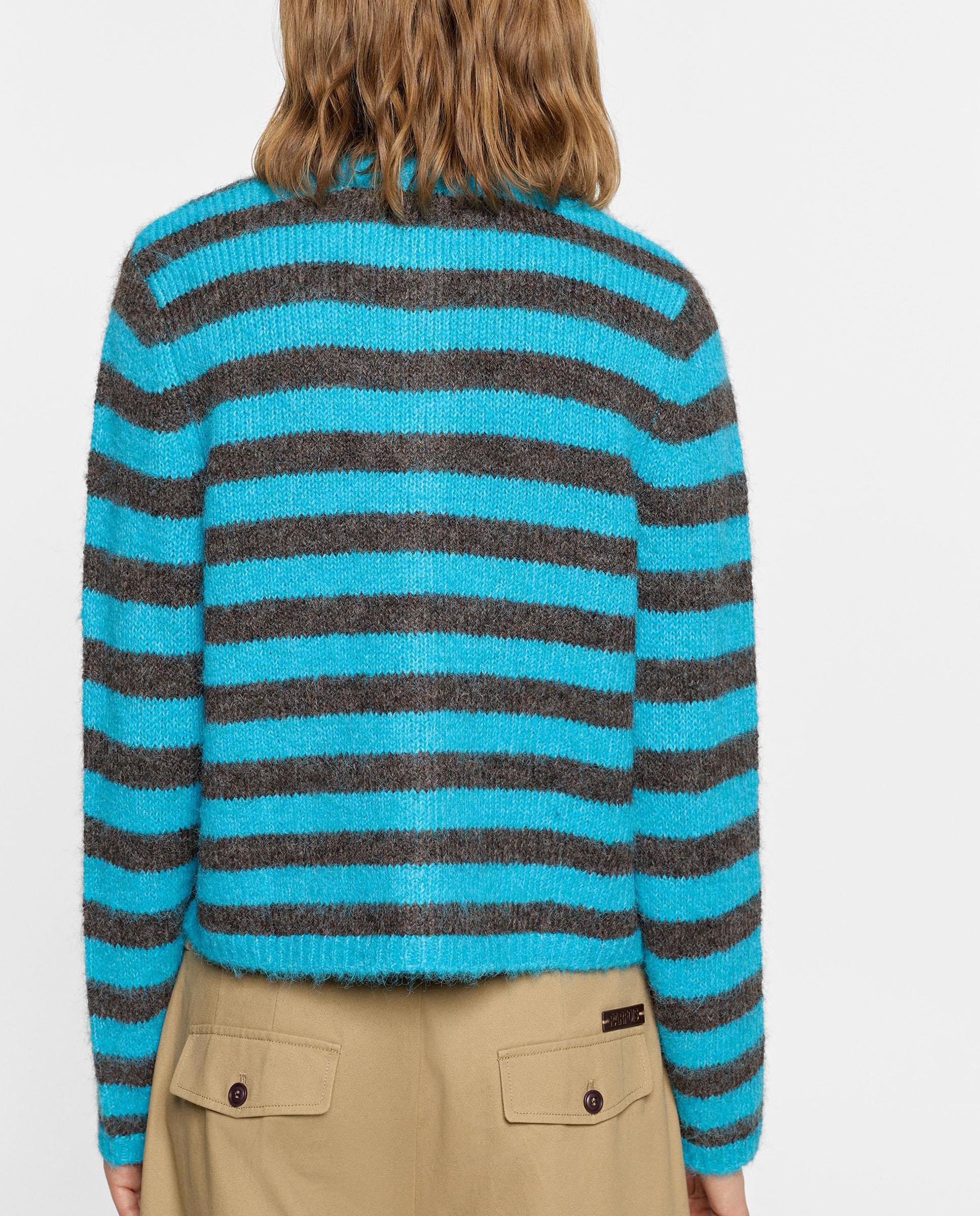 Imagen 4 de Cárdigan de mujer de punto con estampado de rayas - Parfois - Azul Azul
