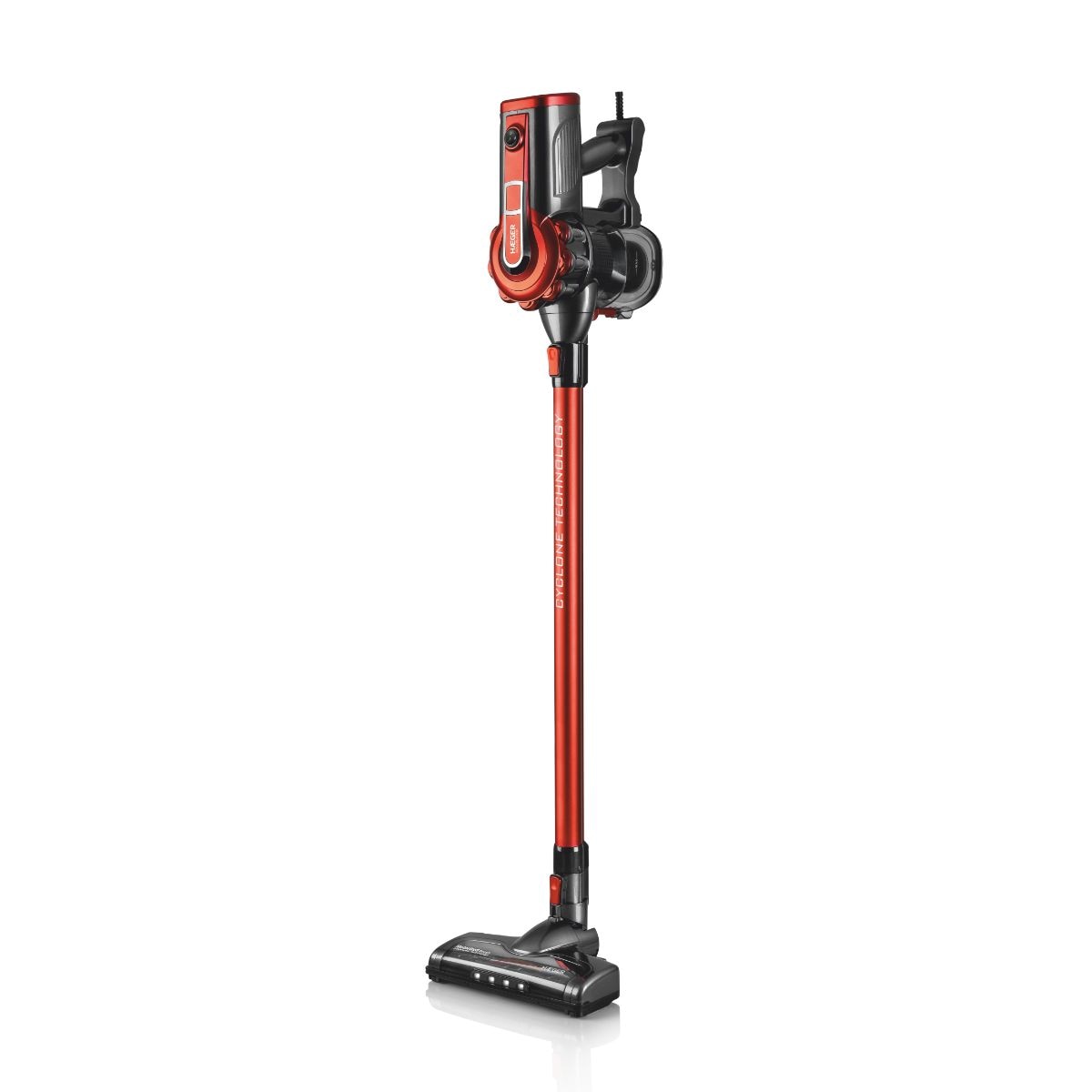 Aspirador de escoba Haeger Venus Plus 600 0,6 litros 600 W con filtro ciclónico - Rojo Rojo-4