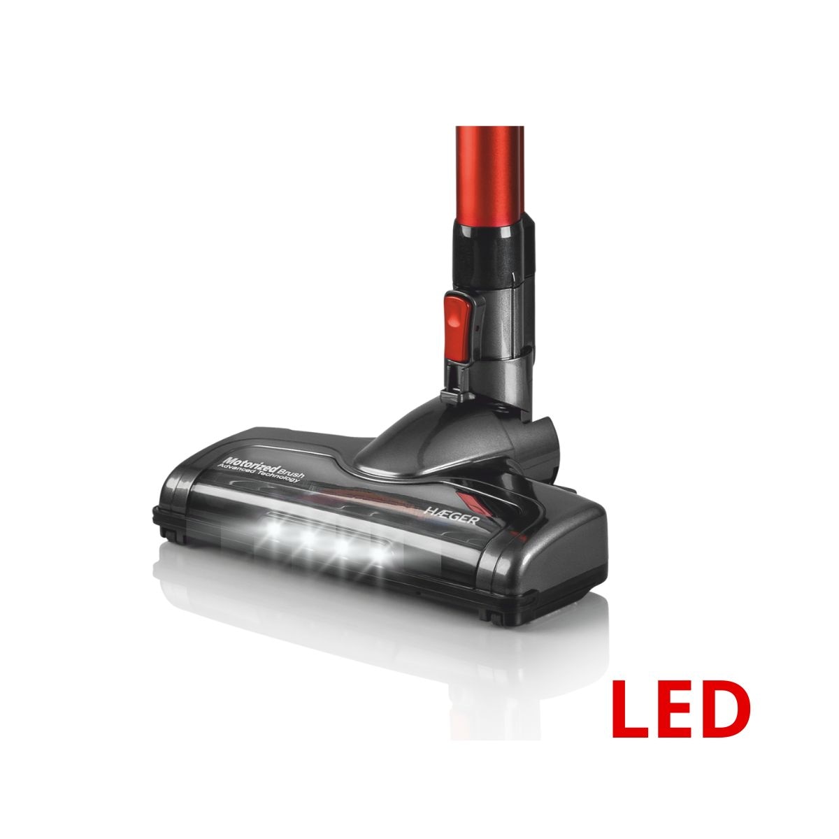 Aspirador de escoba Haeger Venus Plus 600 0,6 litros 600 W con filtro ciclónico - Rojo Rojo-5