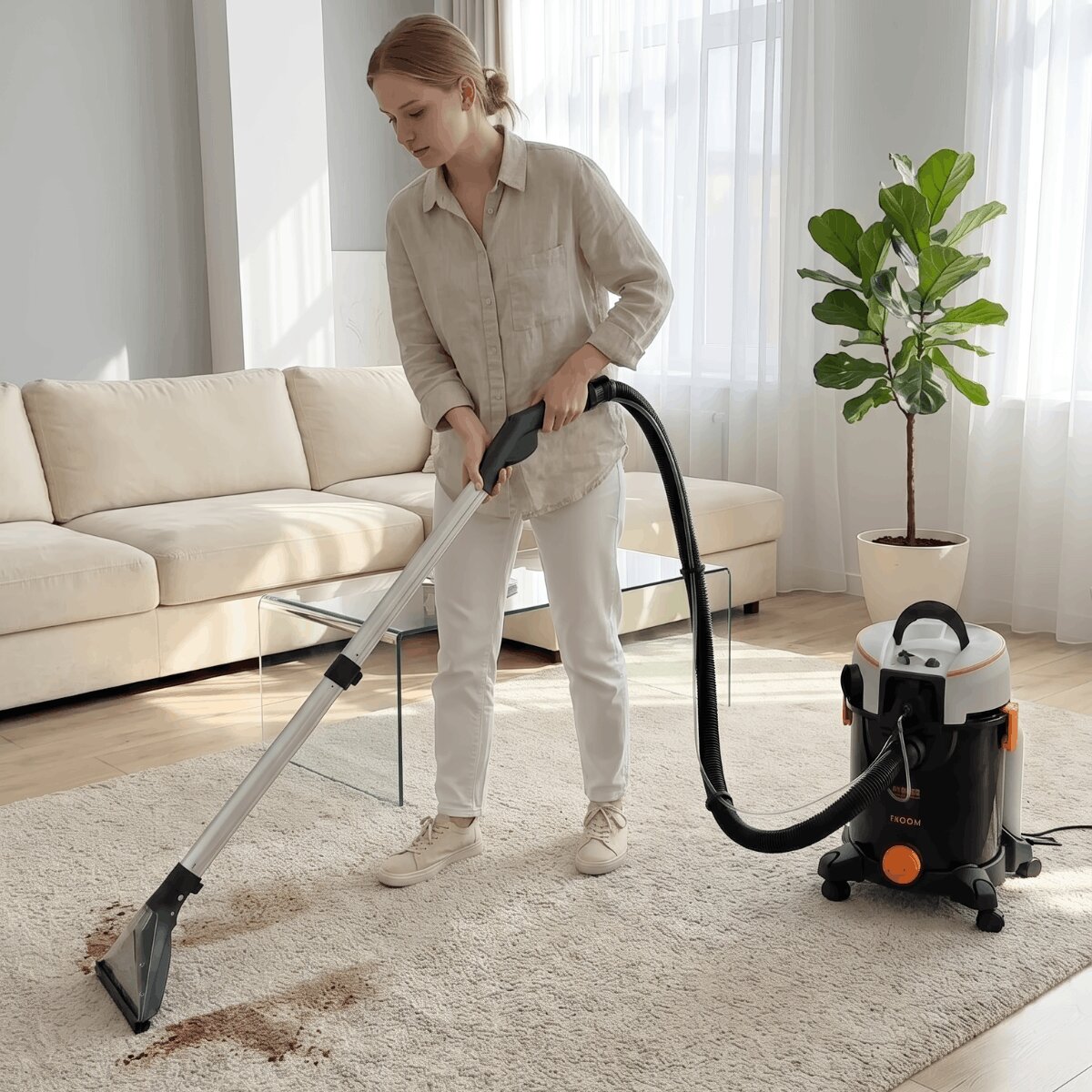 Aspirador Extractor HAEGER Ultra Clean 1400W – Aspira y Lava, Alfombras, Tapicerías - Negro Negro-3