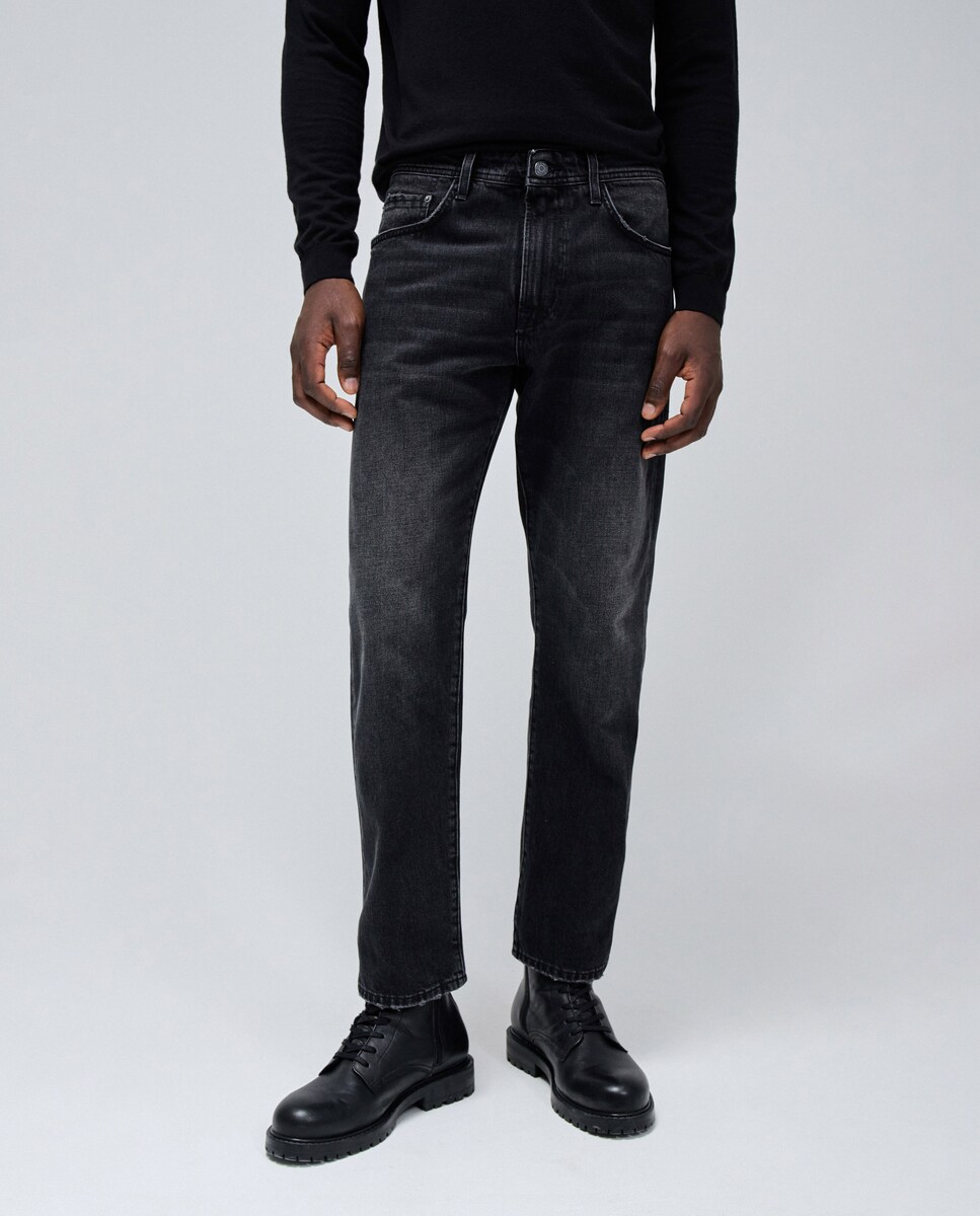 Vaquero de hombre recto en color negro · Salsa Jeans · El Corte Inglés