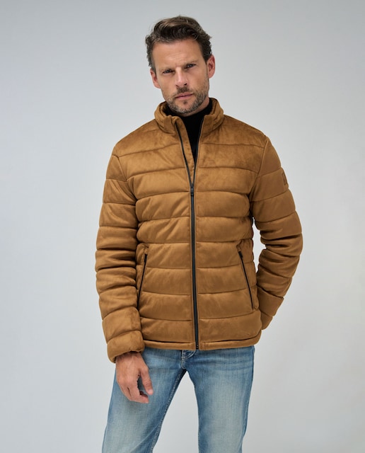 Imagen 0 de Chaqueta de hombre puffer en ante