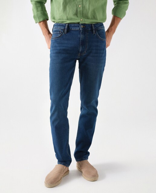 Imagen 0 de Vaquero de hombre regular S-activ con lavado azul oscuro
