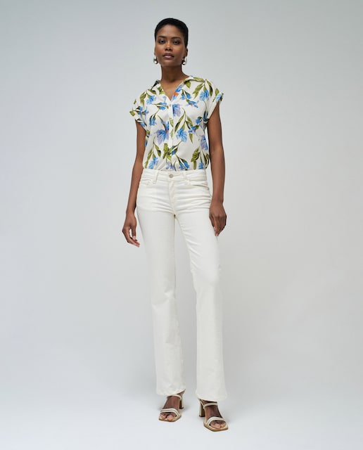 Imagen 0 de Vaquero campana de mujer Wonder push up flare de tiro bajo