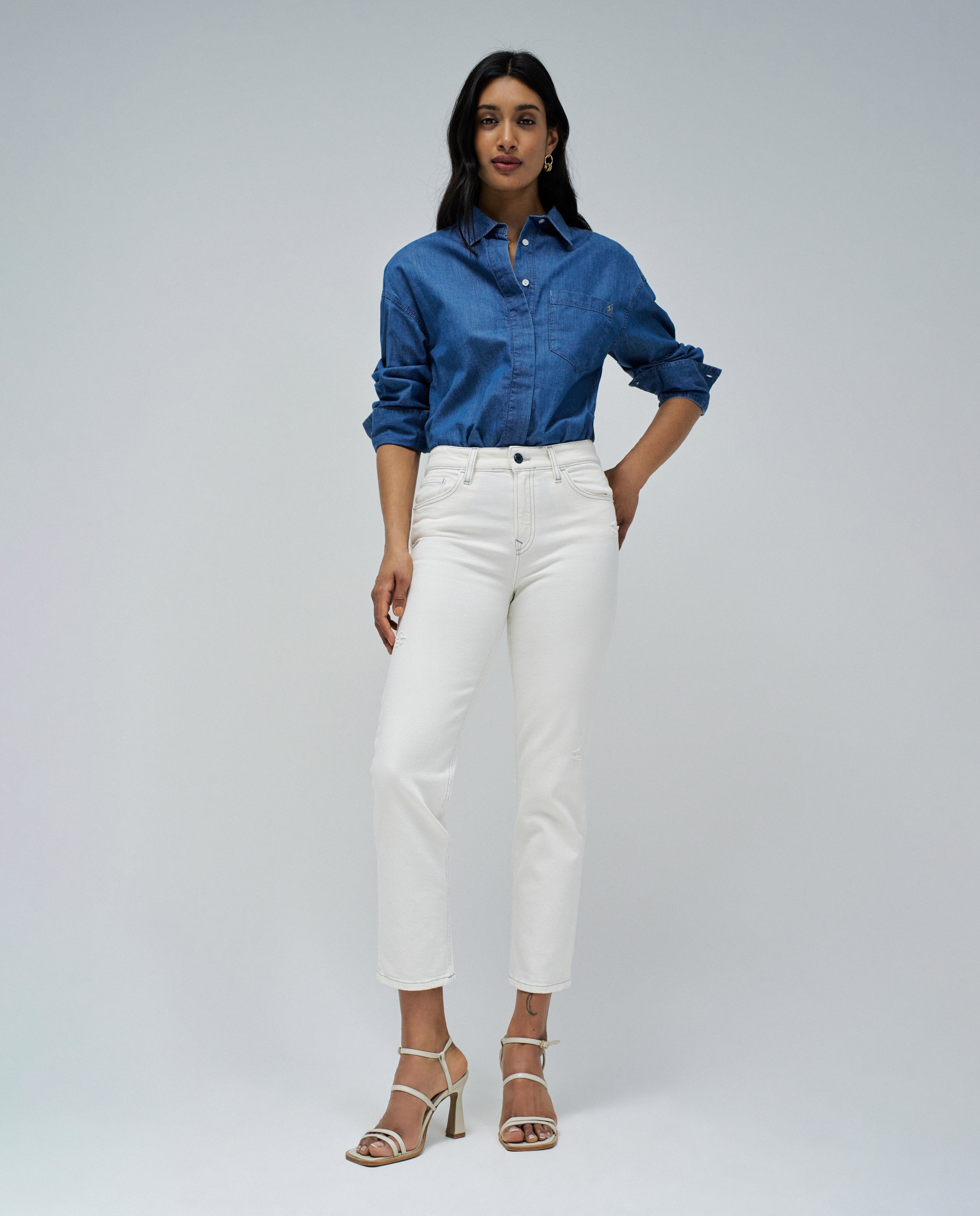 Vaquero de mujer True cropped slim