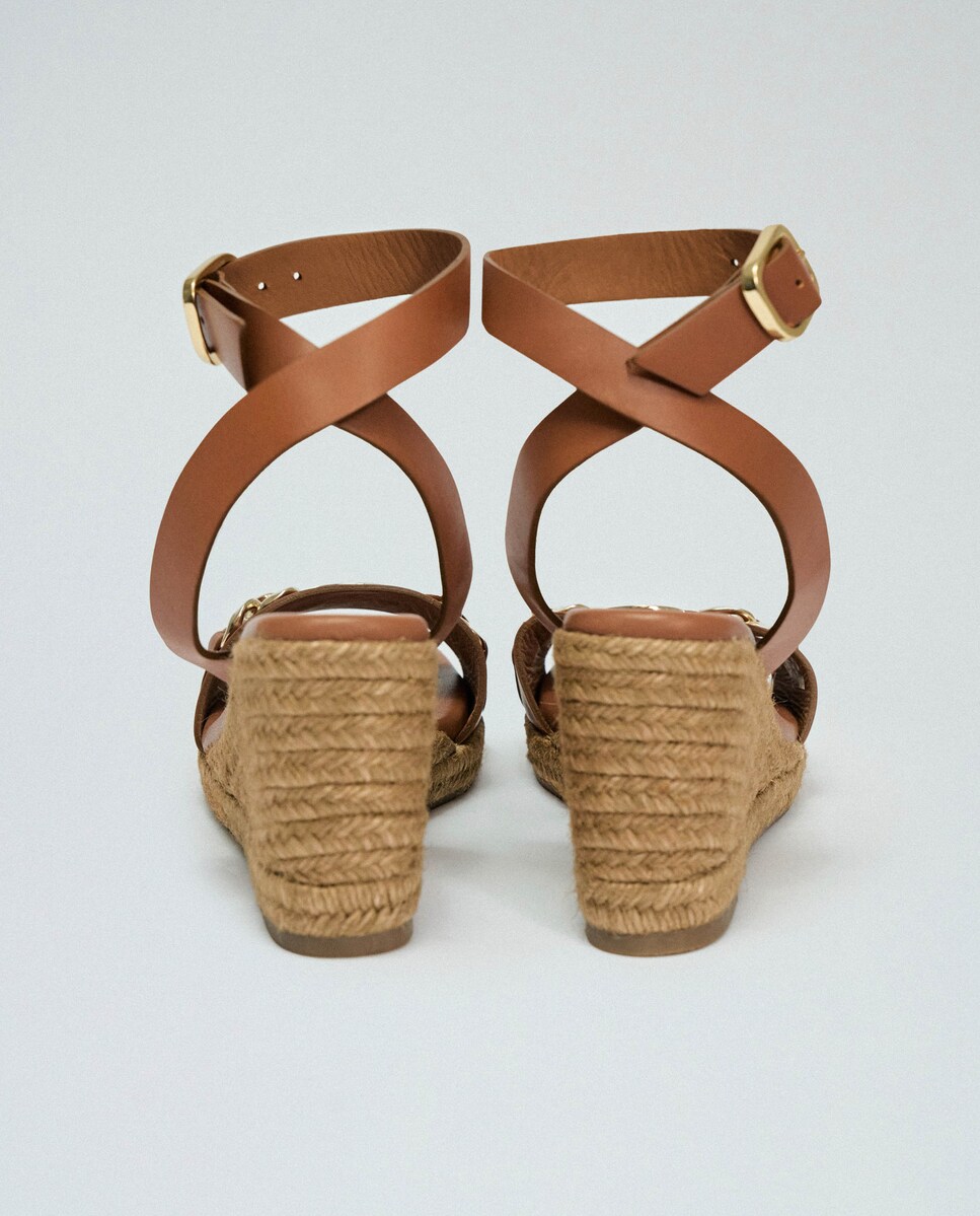 Sandalias de mujer de piel con cuña · Salsa Jeans · El Corte Inglés