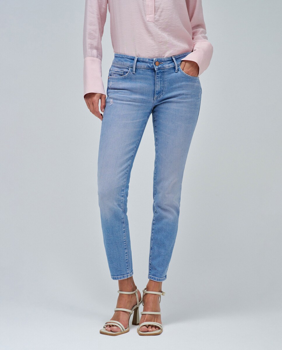 Vaquero pitillo de mujer Wonder push up cropped skinny · Salsa