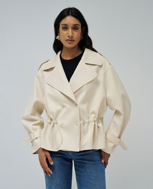 Imagen 0 de Parka de mujer antilluvia con efecto ante