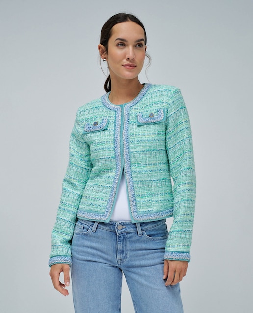 Imagen 0 de Chaqueta de mujer de tweed de colores