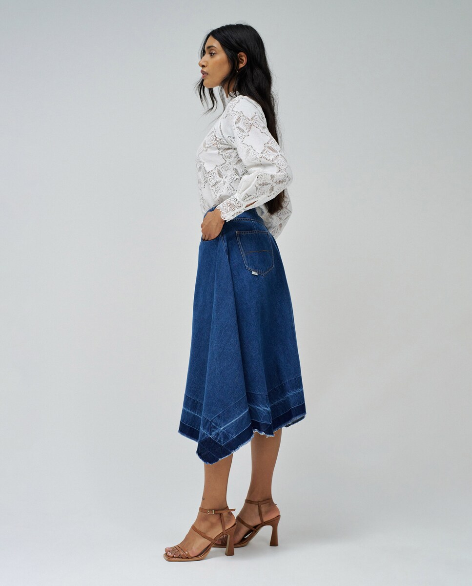 Faldas Midi Faldas Vaqueras Salsa El Corte Ingles Falda De Mujer