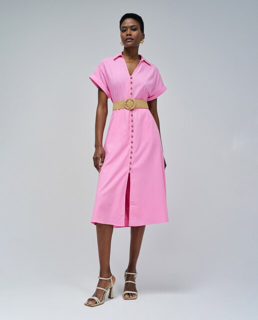 Imagen 0 de Vestido camisero con bolsillos