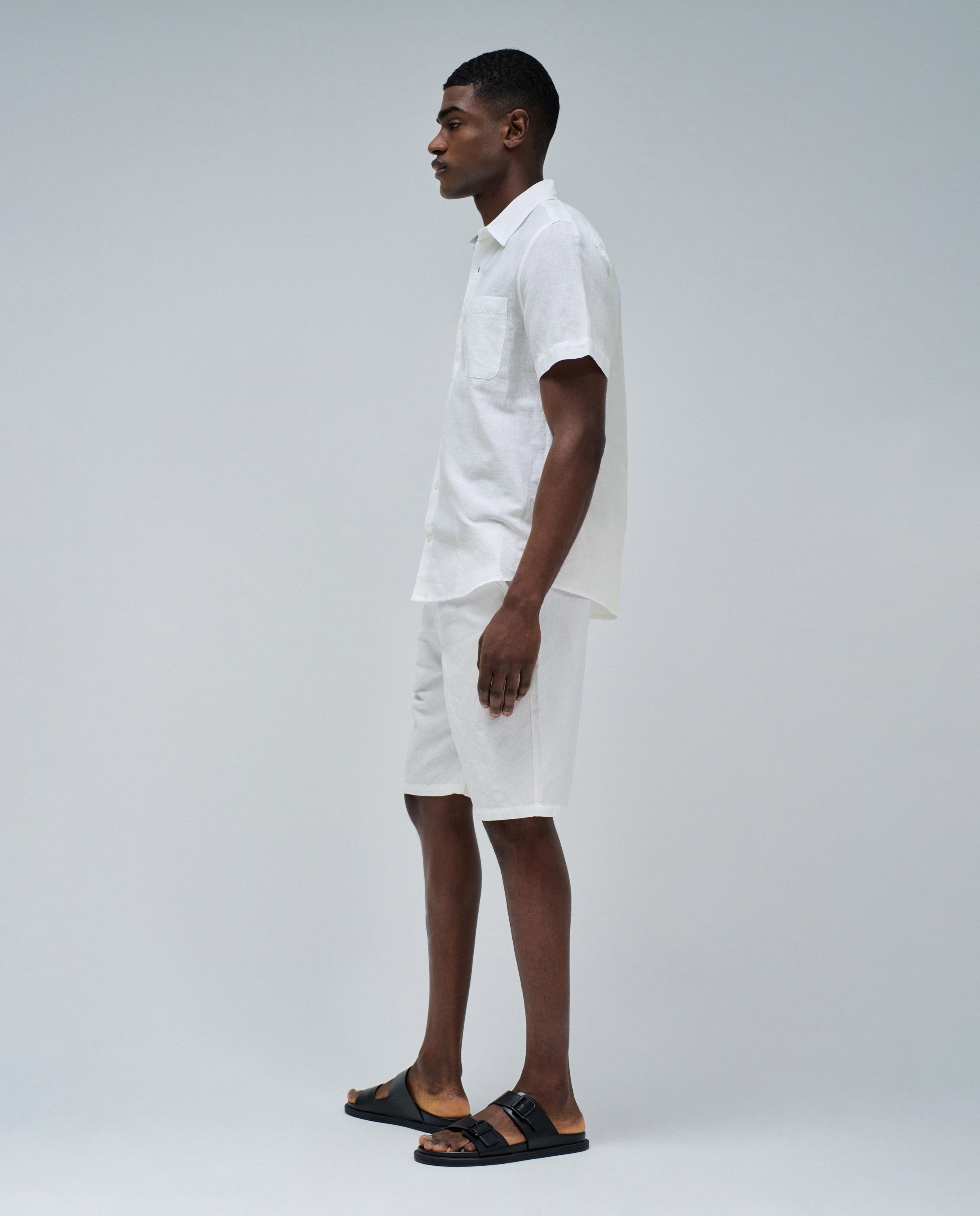 Camisa de hombre de lino - Salsa Jeans - Blanco Blanco-2