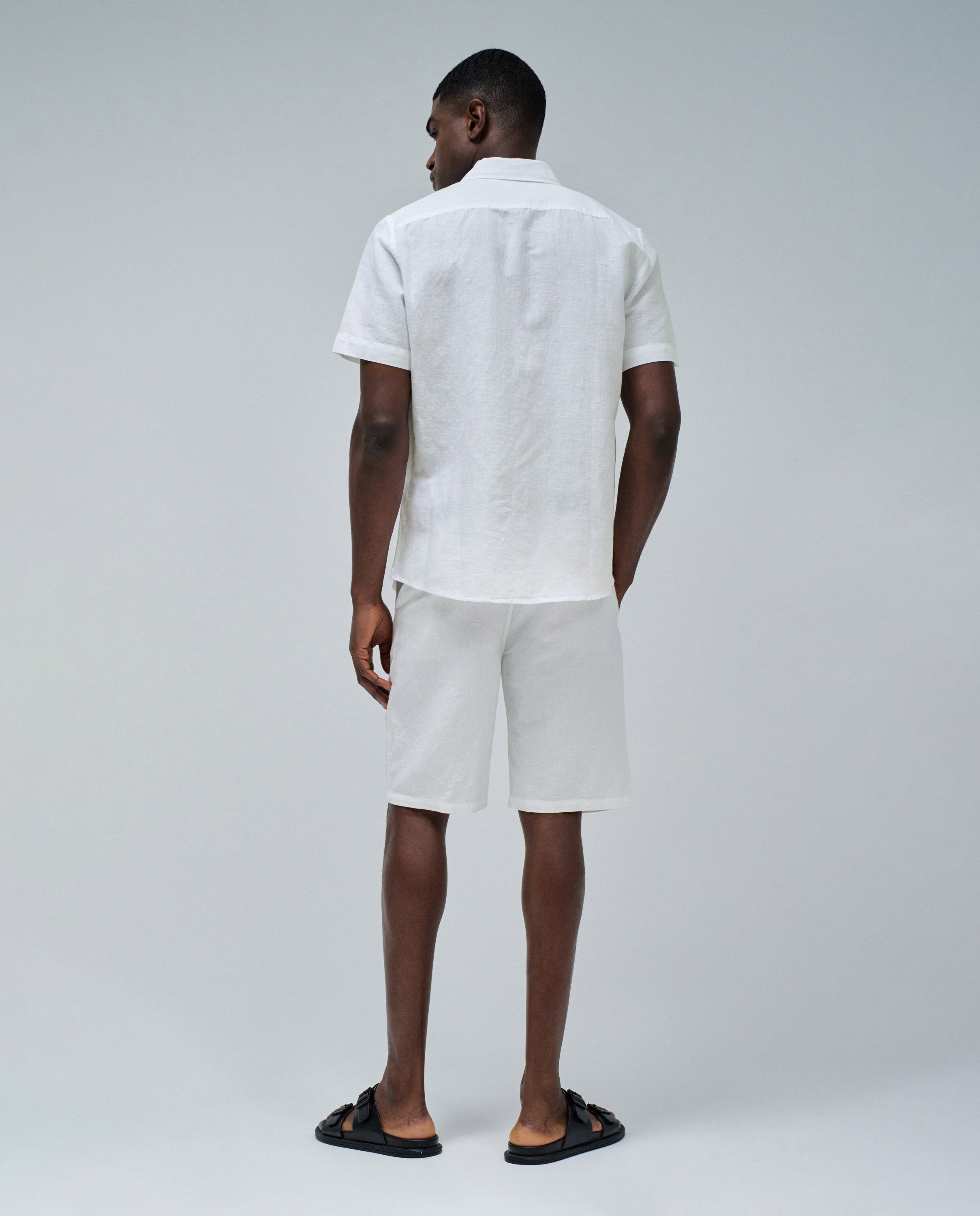 Camisa de hombre de lino - Salsa Jeans - Blanco Blanco-3