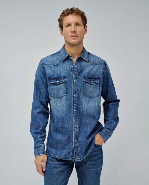 Imagen 0 de Camisa de hombre vaquera fit regular