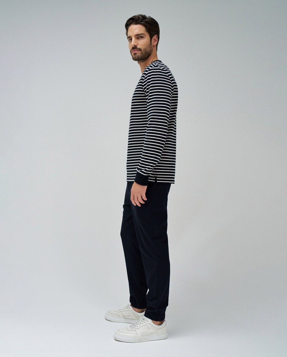 TOM TAILOR Jersey De Punto Con Rayas En Algodón Hombre