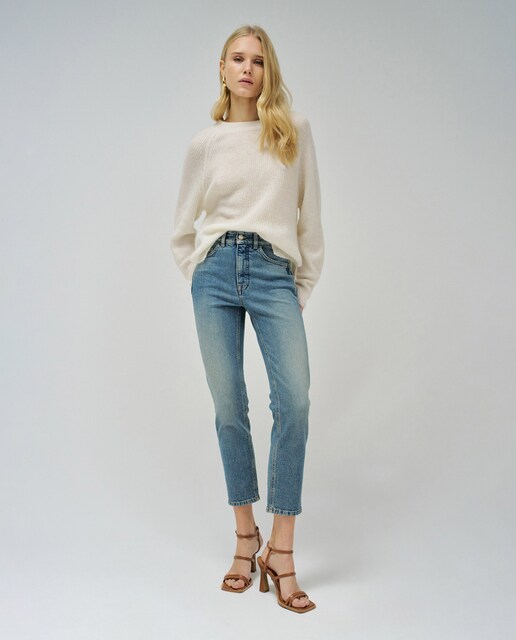Imagen 0 de Vaquero pitillo de mujer Faith push in cropped slim