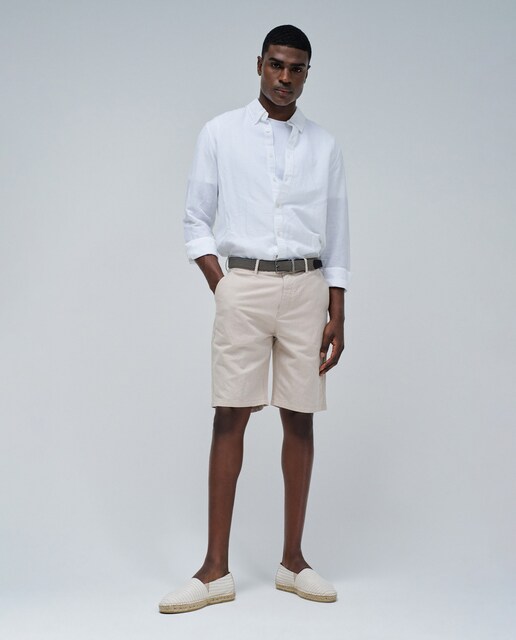 Pantalon Lino Hombre Corto Pantalones Cortos De Lino Para Hombre