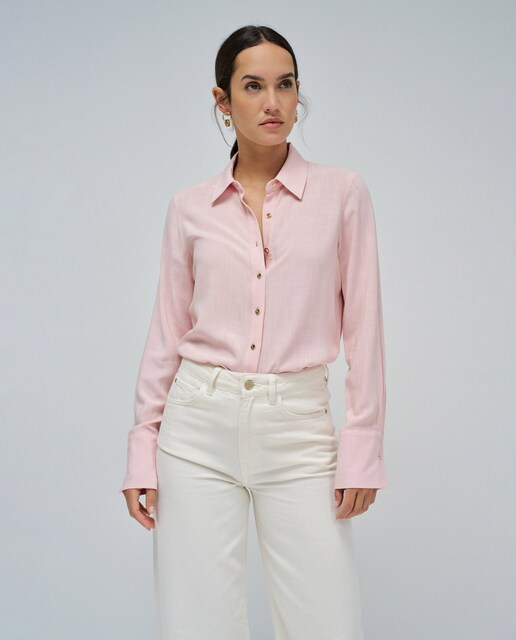 Imagen 0 de Camisa de mujer fit regular de manga larga