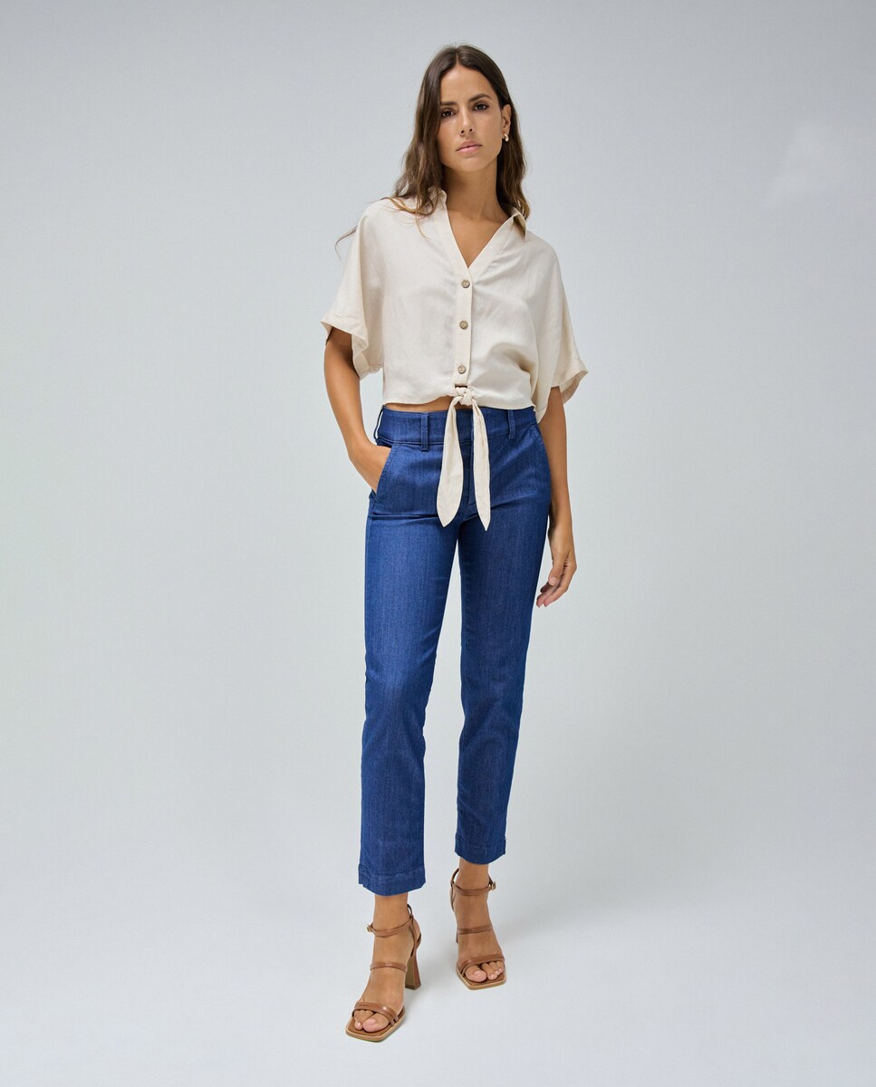 Cómo Combinar Pantalones Chinos Mujer Outfit Cómo Combinar