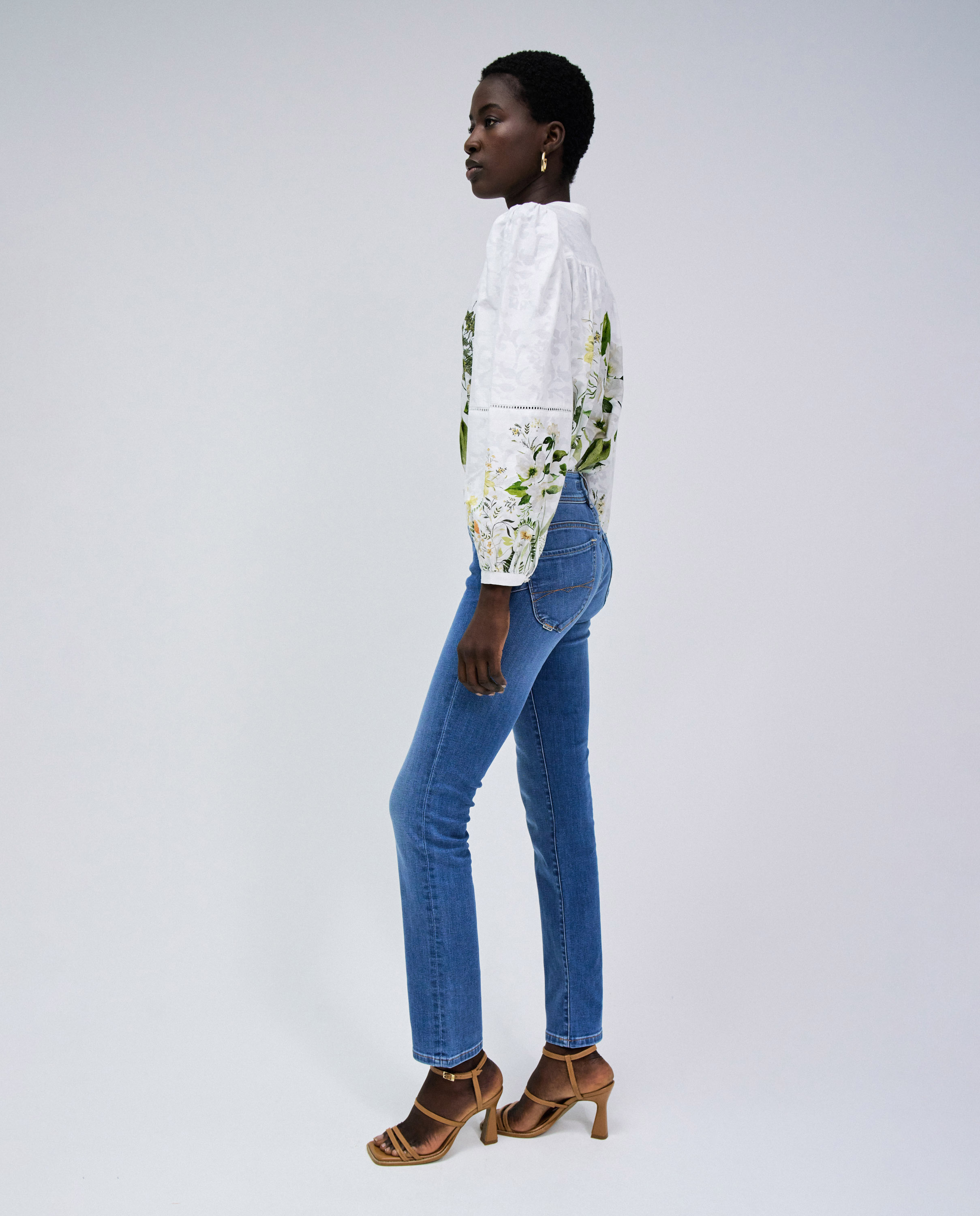 Vaqueros secret push in slim de mujer - Salsa Jeans - Azul Azul-2