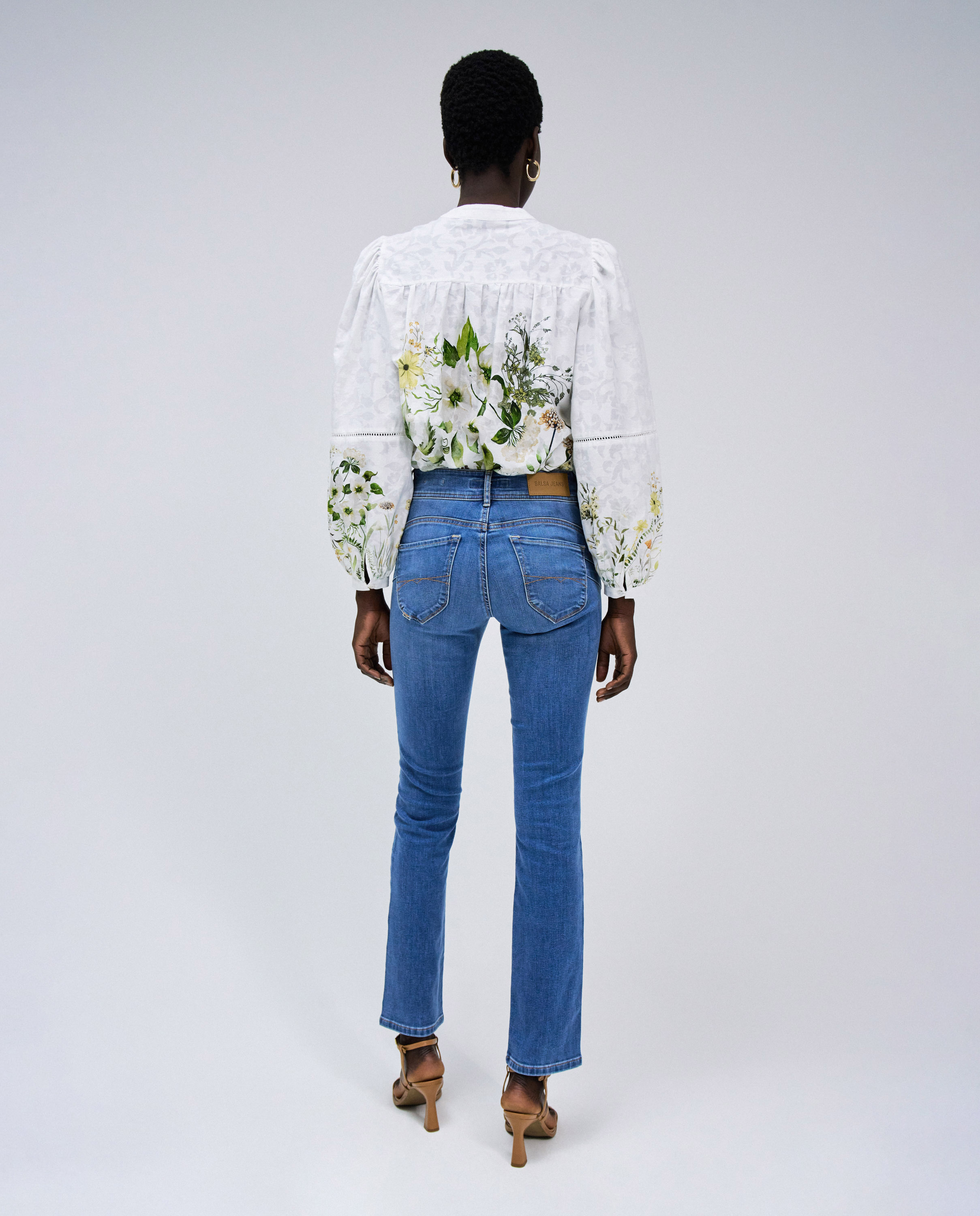 Vaqueros secret push in slim de mujer - Salsa Jeans - Azul Azul-3