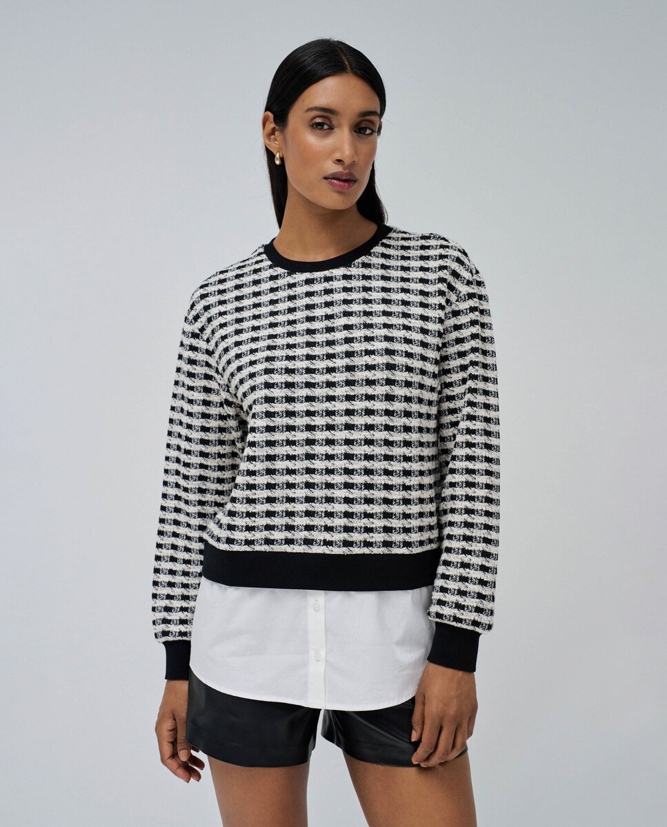 Sudadera de mujer combinada con camisa · Salsa Jeans · El Corte Inglés