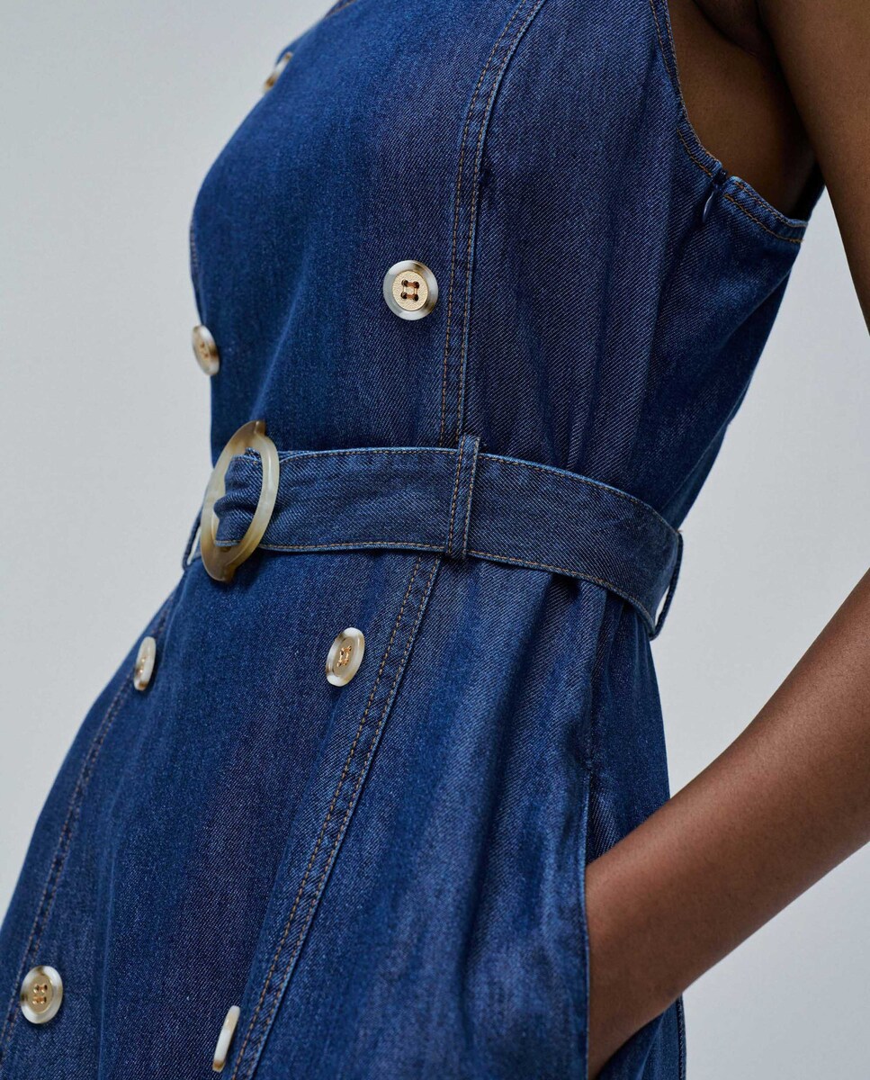 Vestido de mujer en lightdenim de tirantes · Salsa Jeans · El