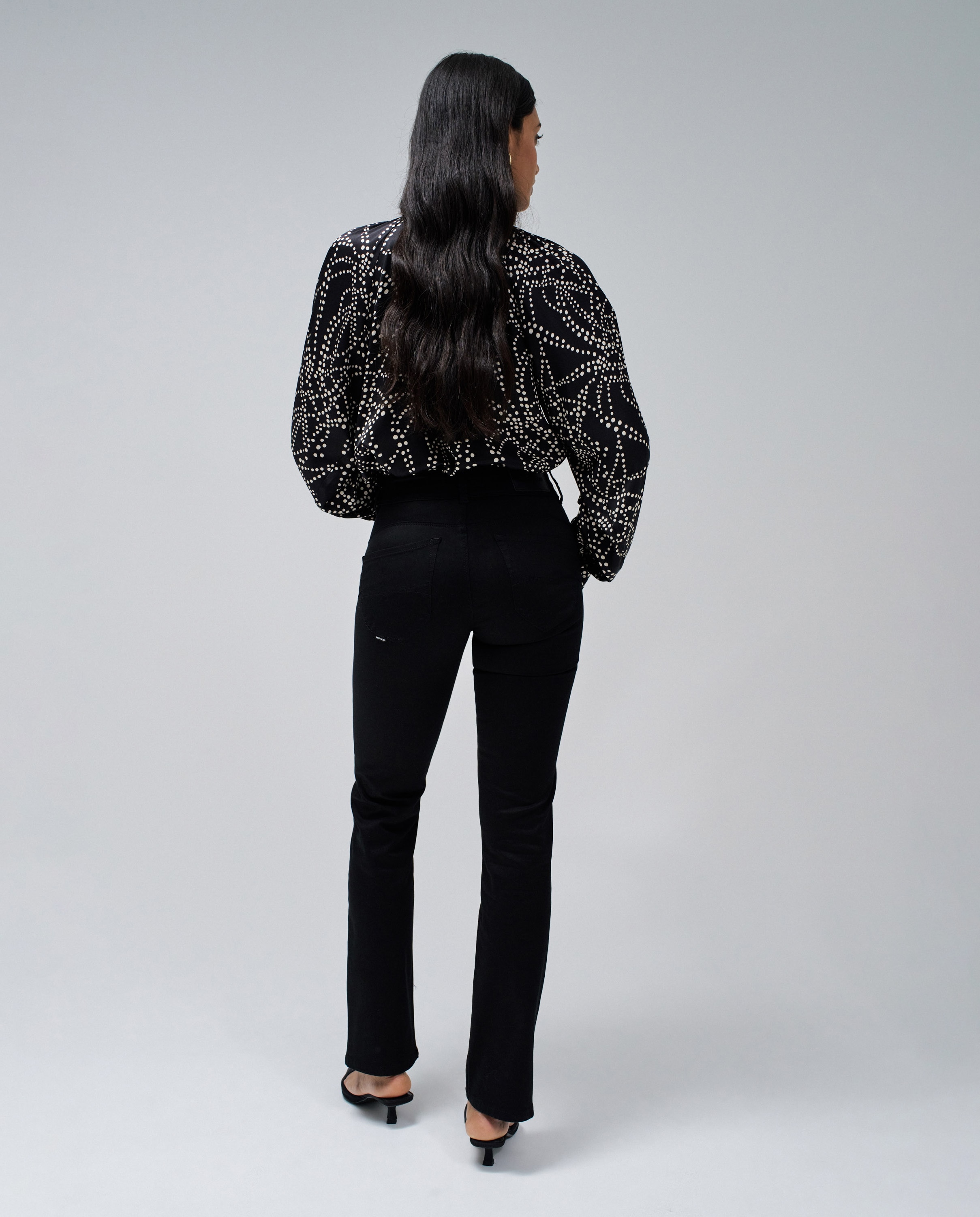 Vaqueros secret push in rectos de mujer - Salsa Jeans - Negro Negro-3