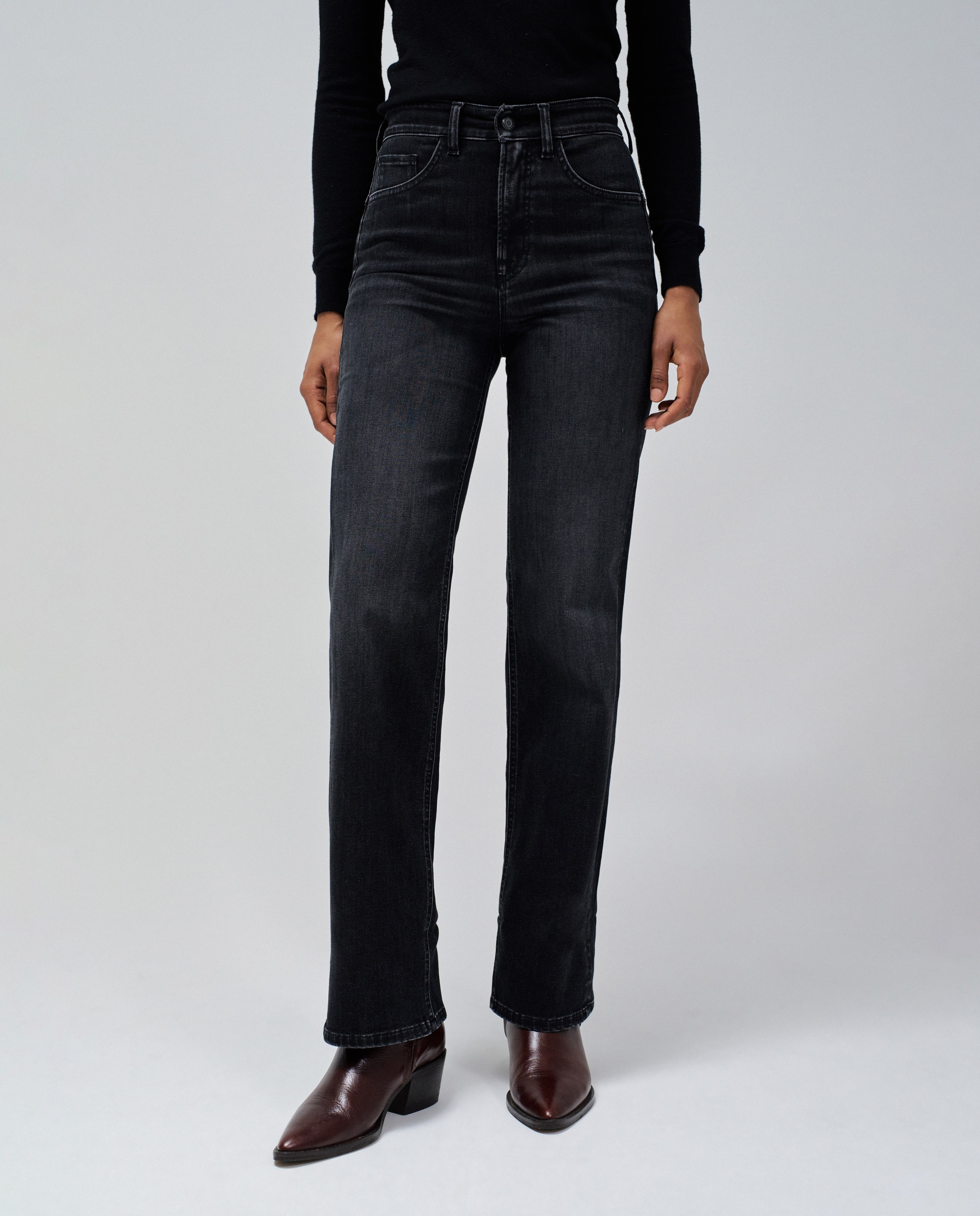 Vaqueros faith push in straight de mujer - Salsa Jeans - Negro Negro-5