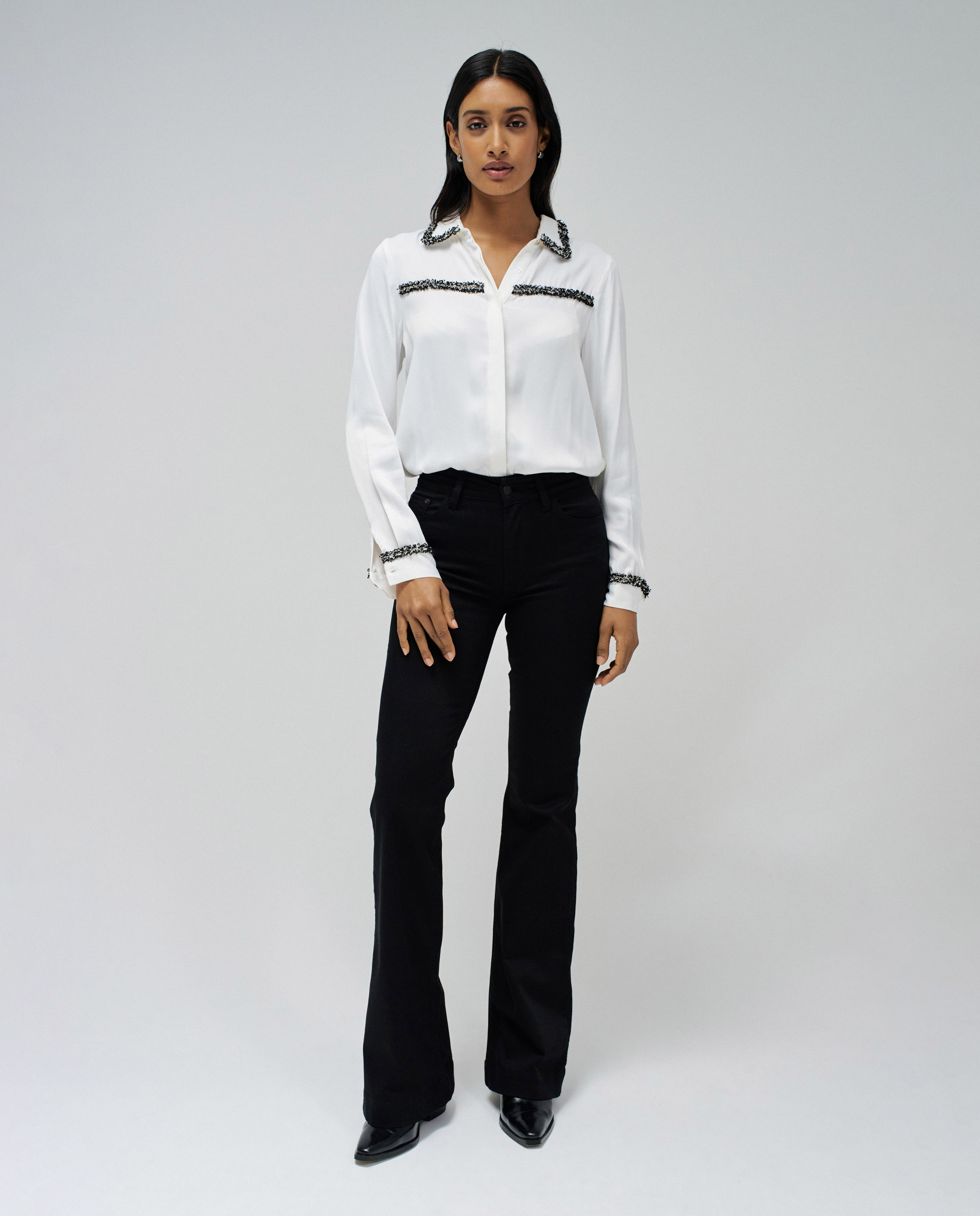 Salsa Jeans - Vaqueros campana destiny push up flare de mujer.
