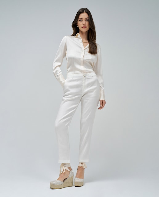 Imagen 0 de Pantalón de mujer chino de lino