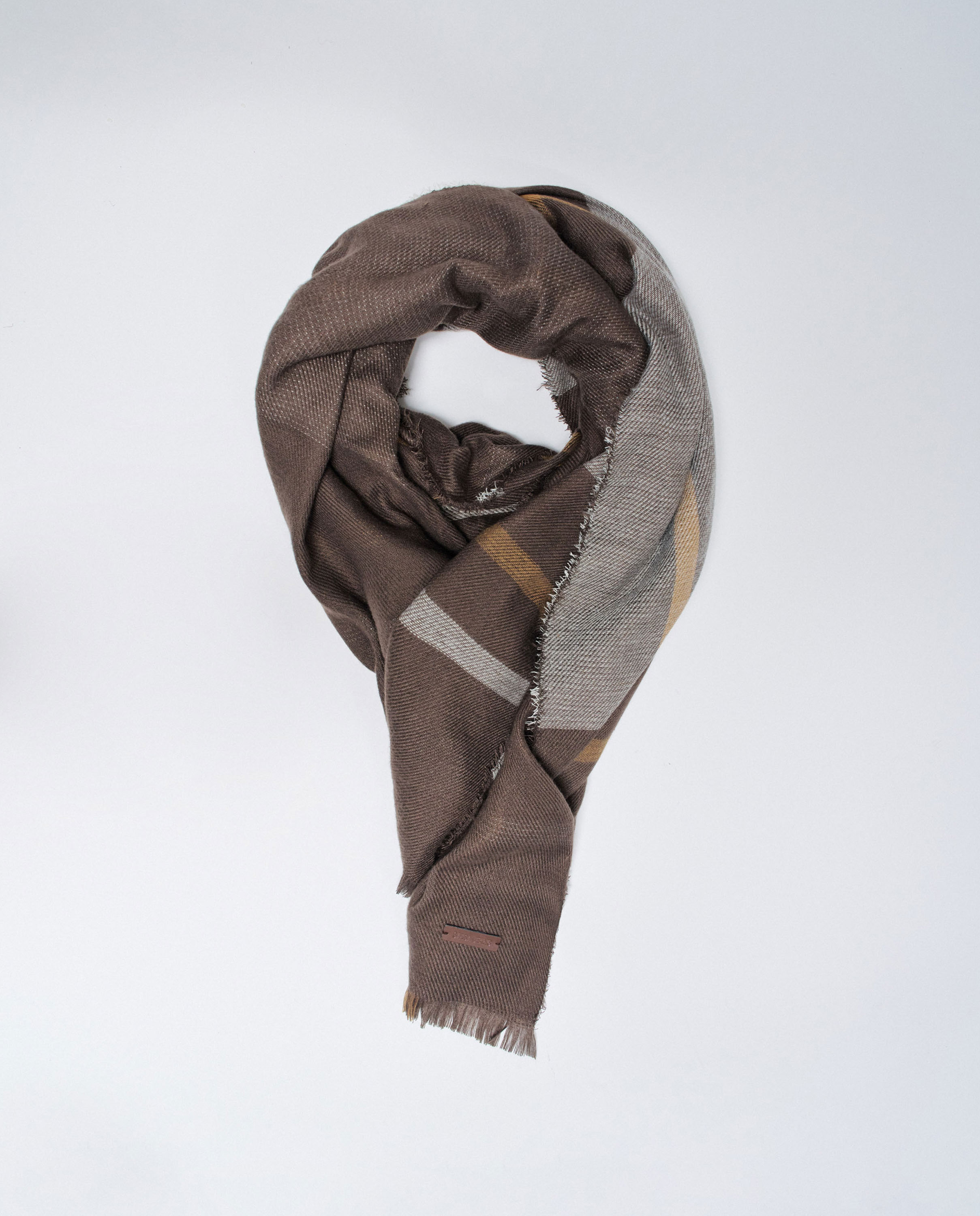 Imagen 2 de Bufanda de hombre reversible - Salsa Jeans - Marrón Marrón