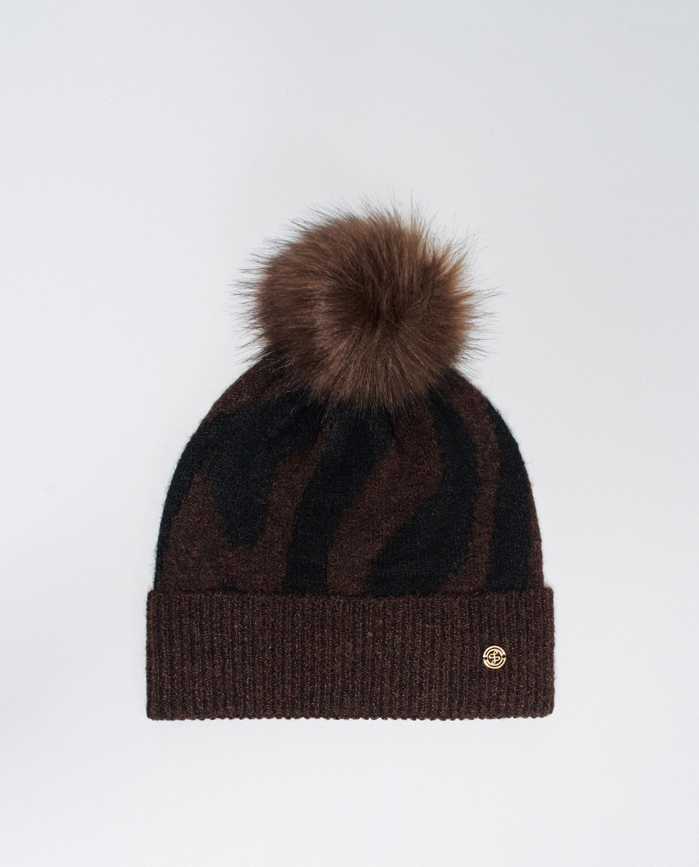 Gorro de mujer estampado animal - Salsa Jeans - Marrón Marrón-1