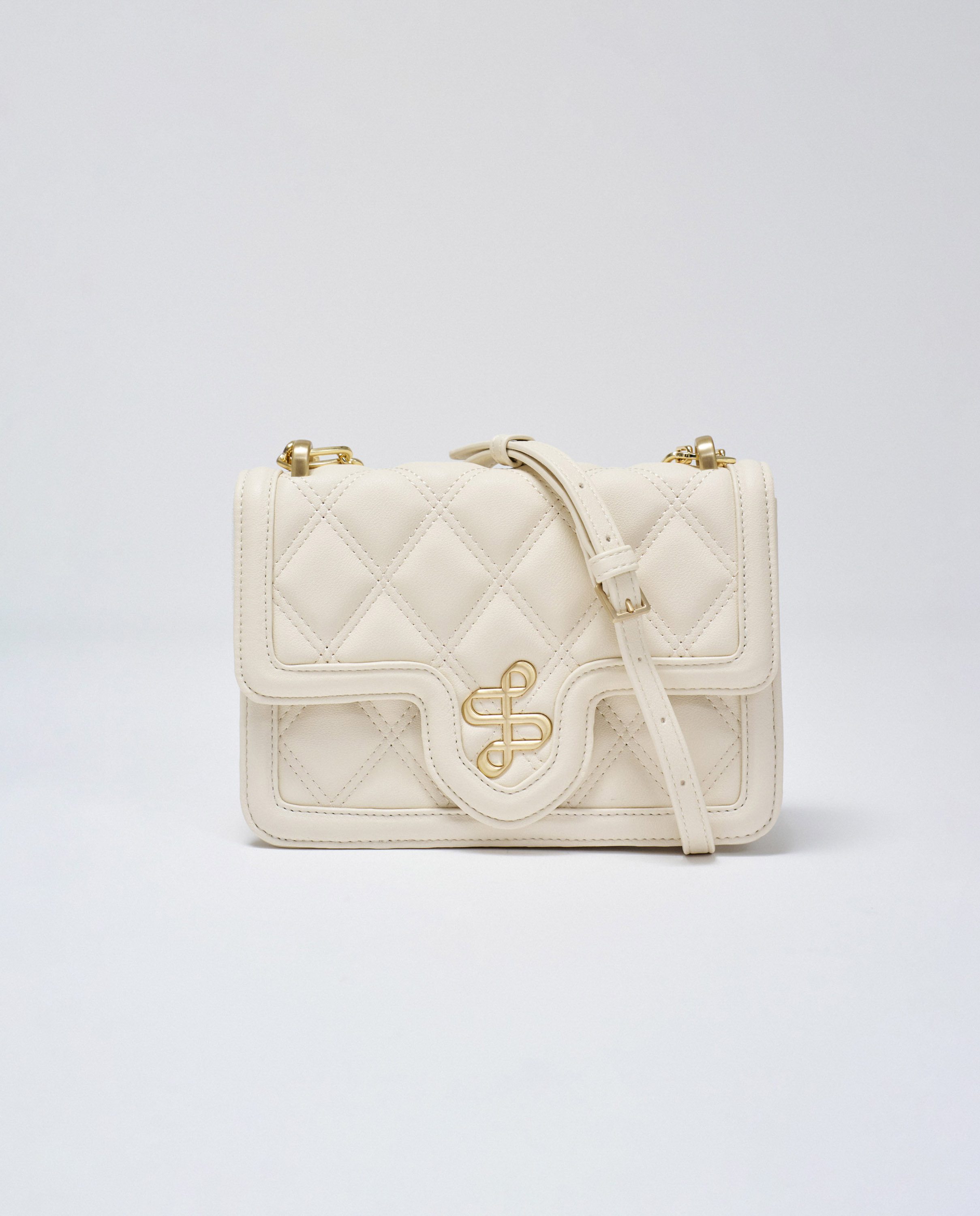 Imagen 0 de Bolso acolchado de mujer efecto piel Beige