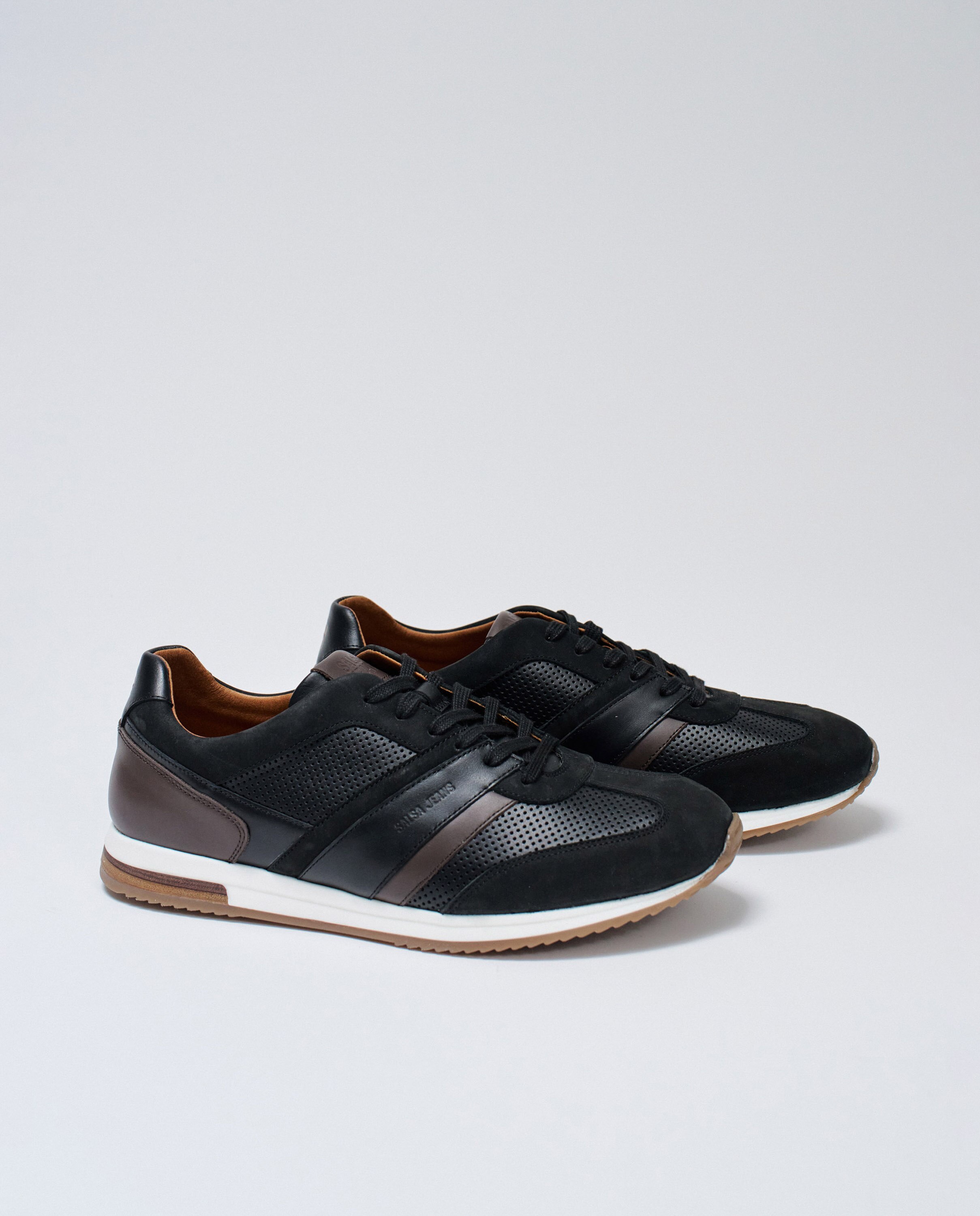 Zapatillas de hombre de ante - Salsa Jeans - Acero negro Acero negro-3